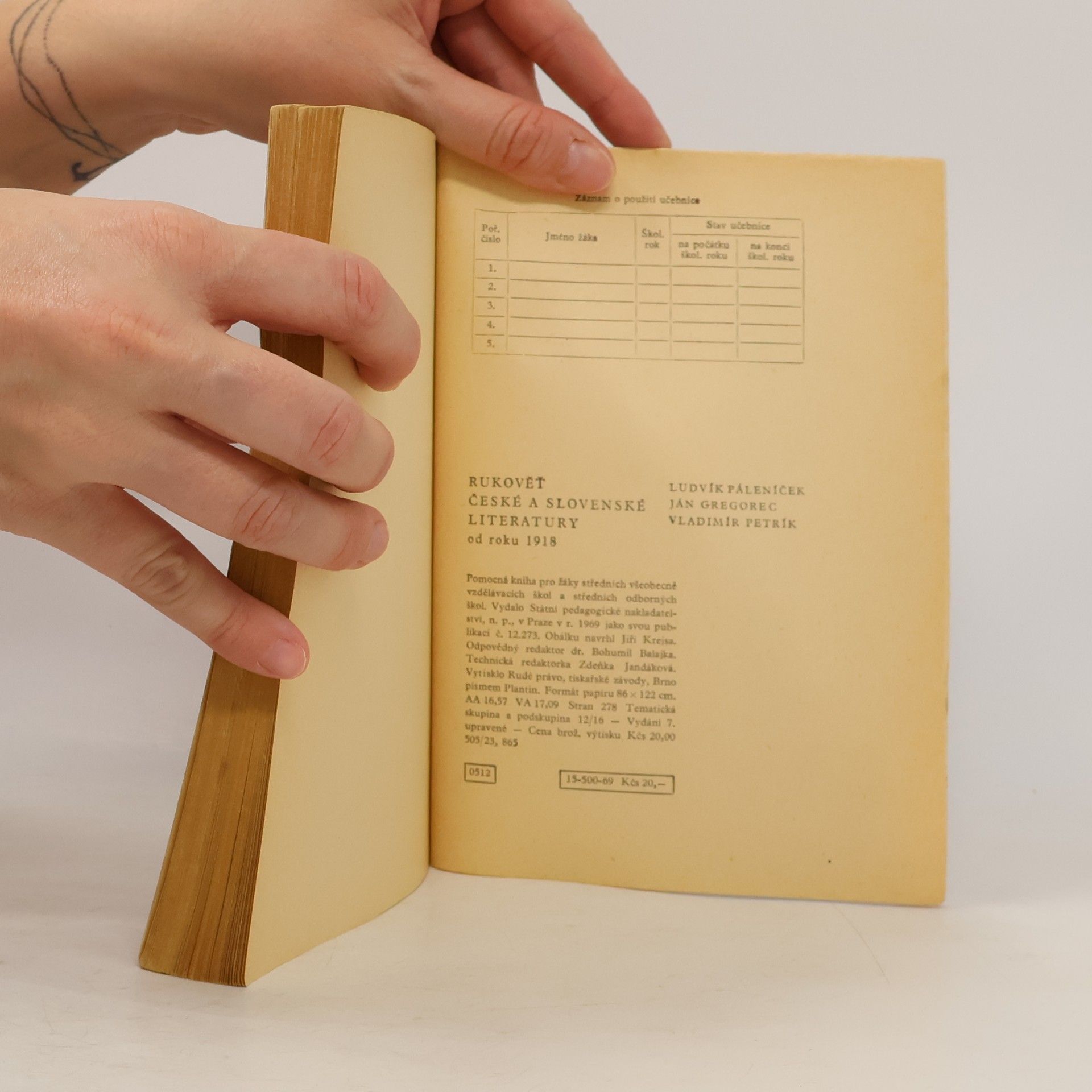 Ludvík Páleníček Rukověť české a slovenské literatury od roku 1918