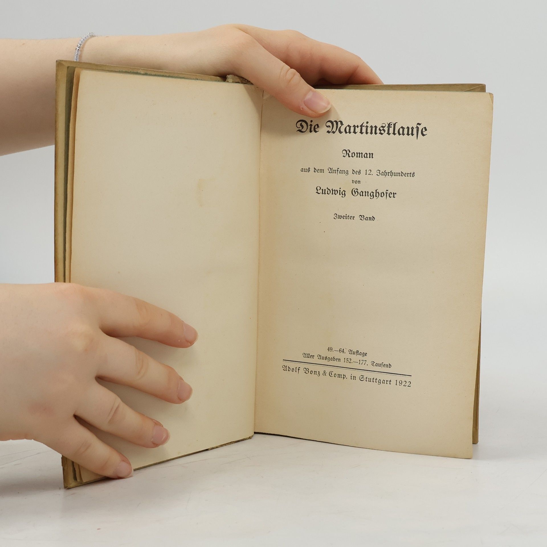 Ludwig Ganghofer Die Martins Klause. Band II.
