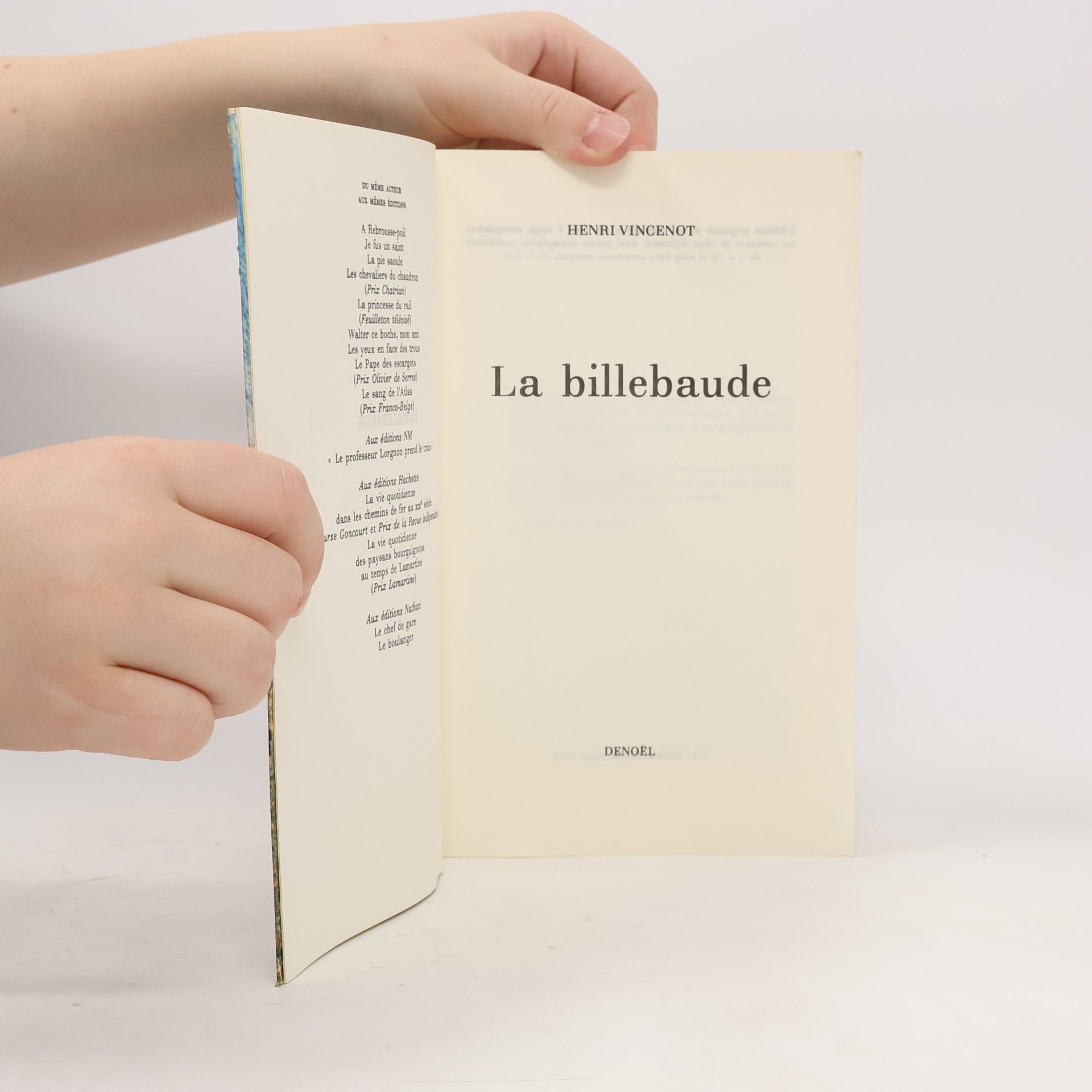 Henri Vincenot La Billebaude