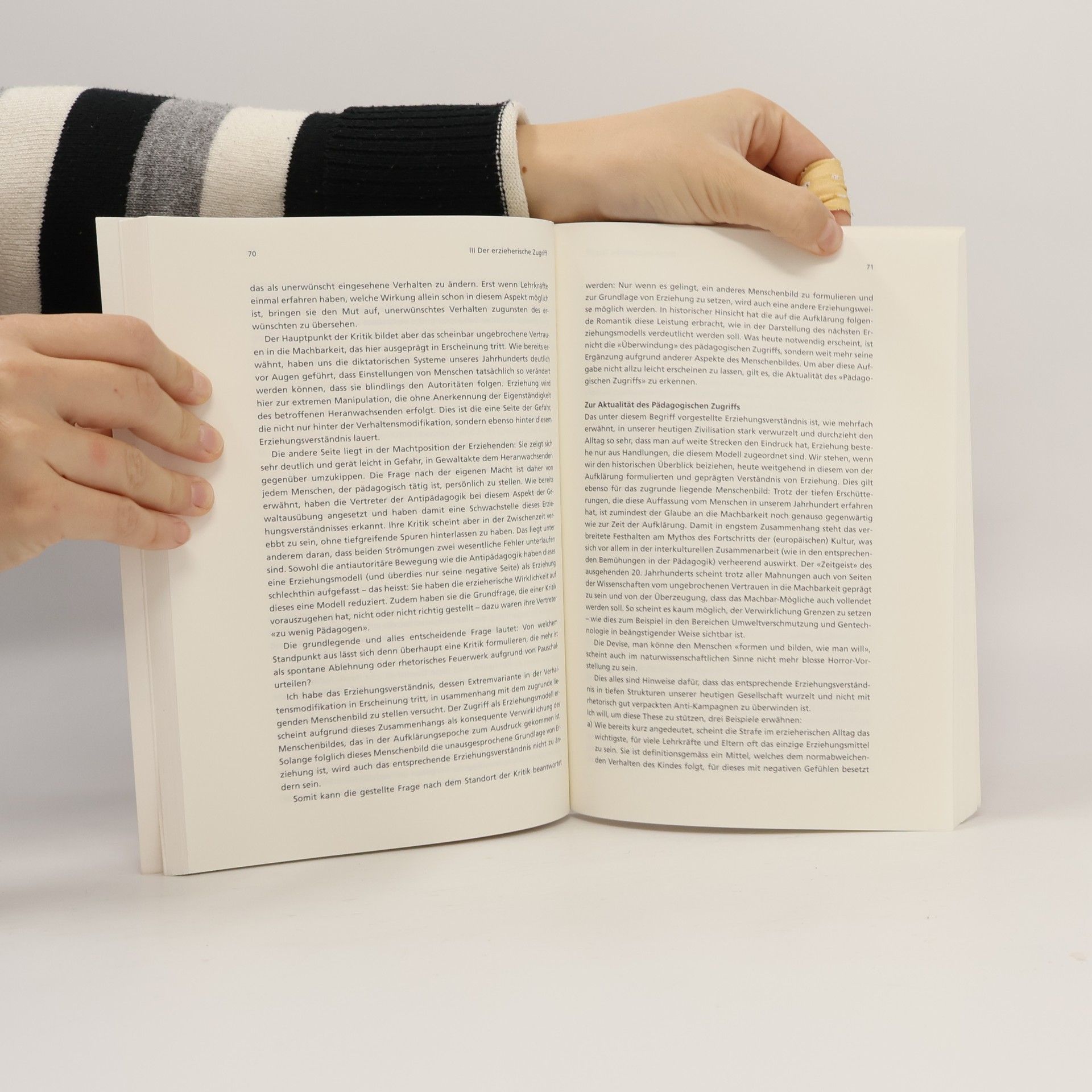 Hermann Siegenthaler Die erzieherische Dimension des Unterrichts
