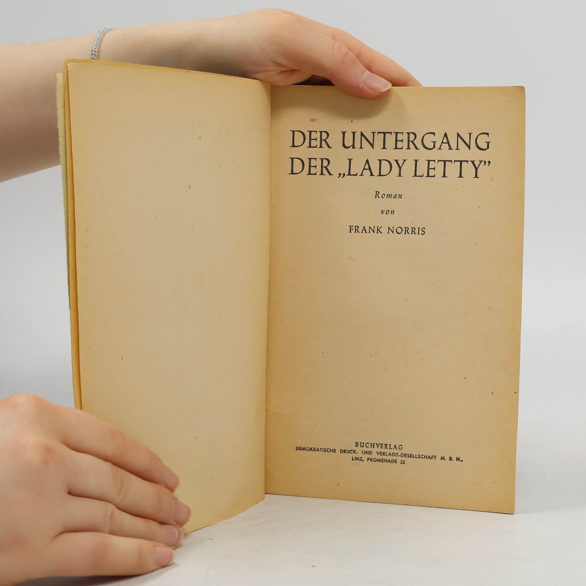 Frank Norris Der Untergang der Lady Letty
