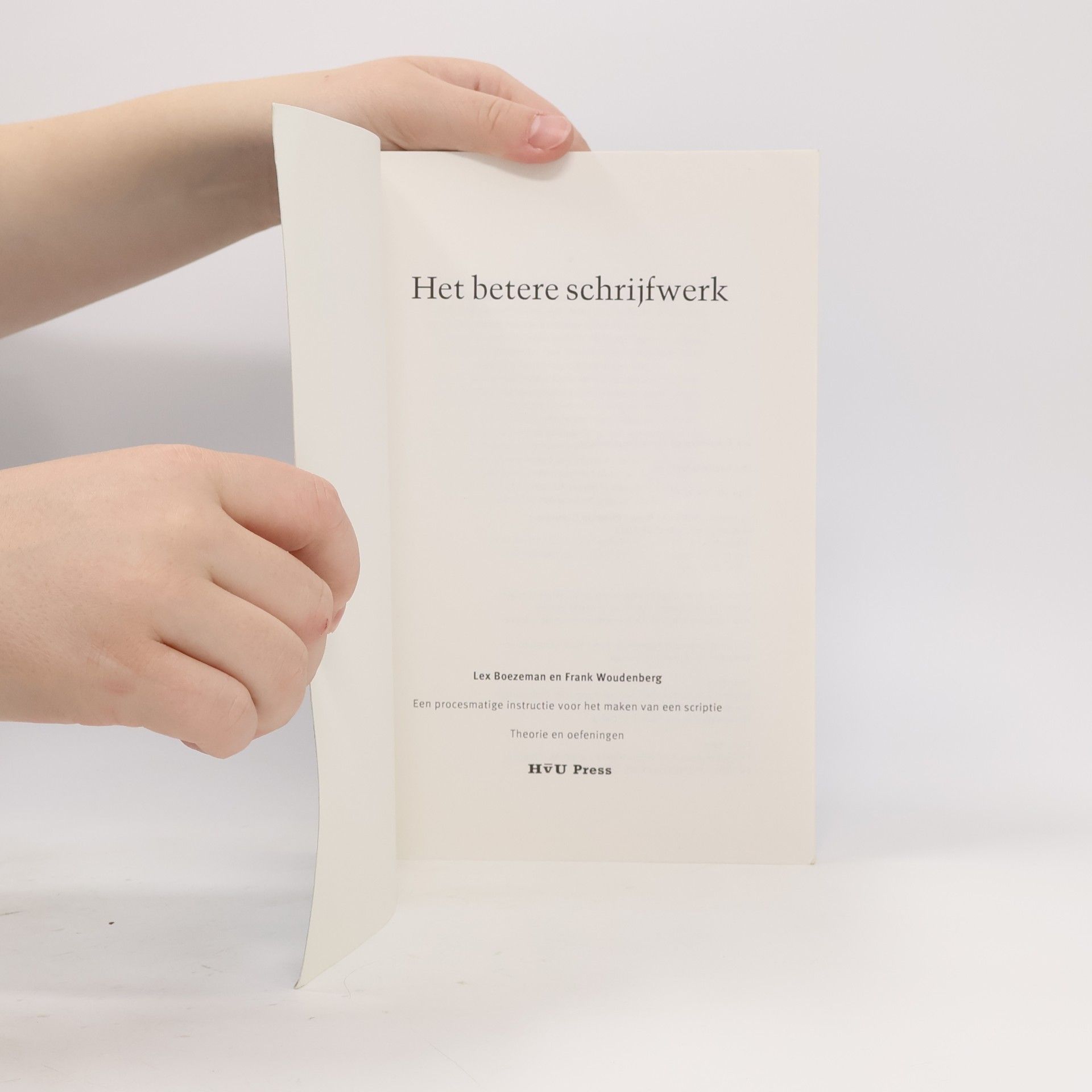 Frank Woudenberg Het betere schrijfwerk