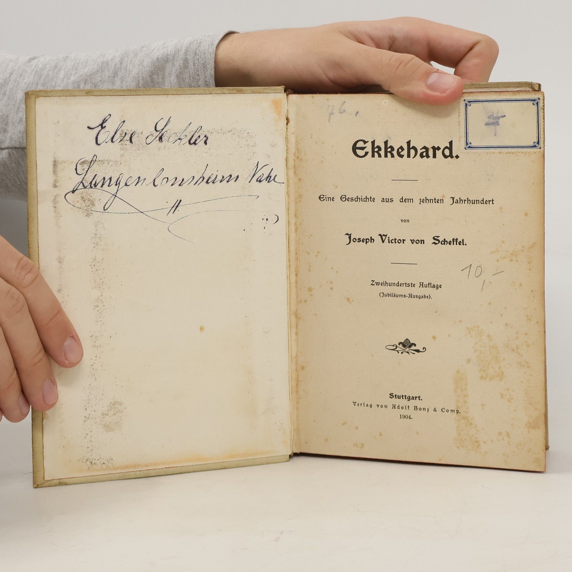 Josef Viktor Scheffel Ekkehard. Eine Geschichte aus dem zehnten Jahrhundert