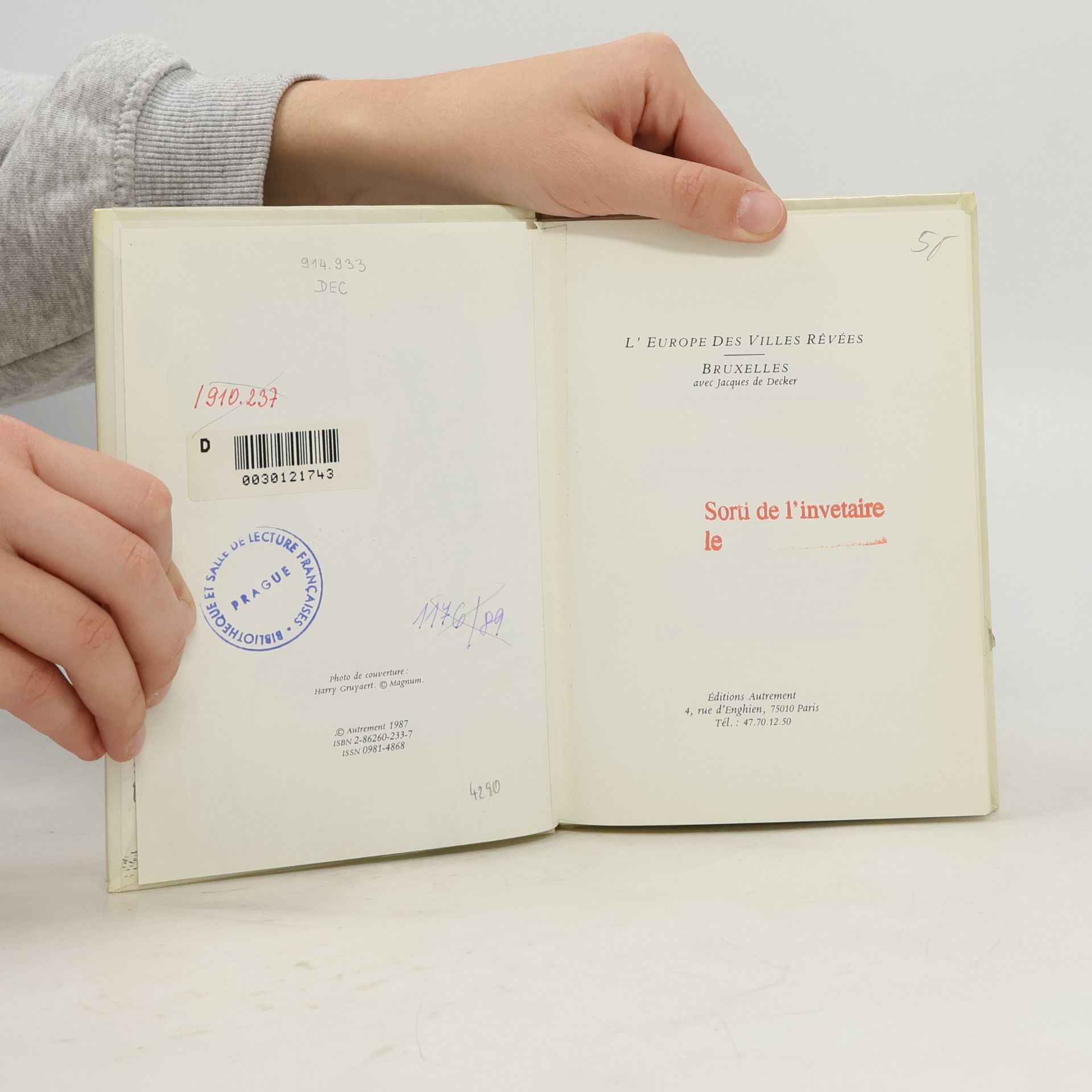 Jacques De Decker Aut.Guid.Vil: Bruxelles