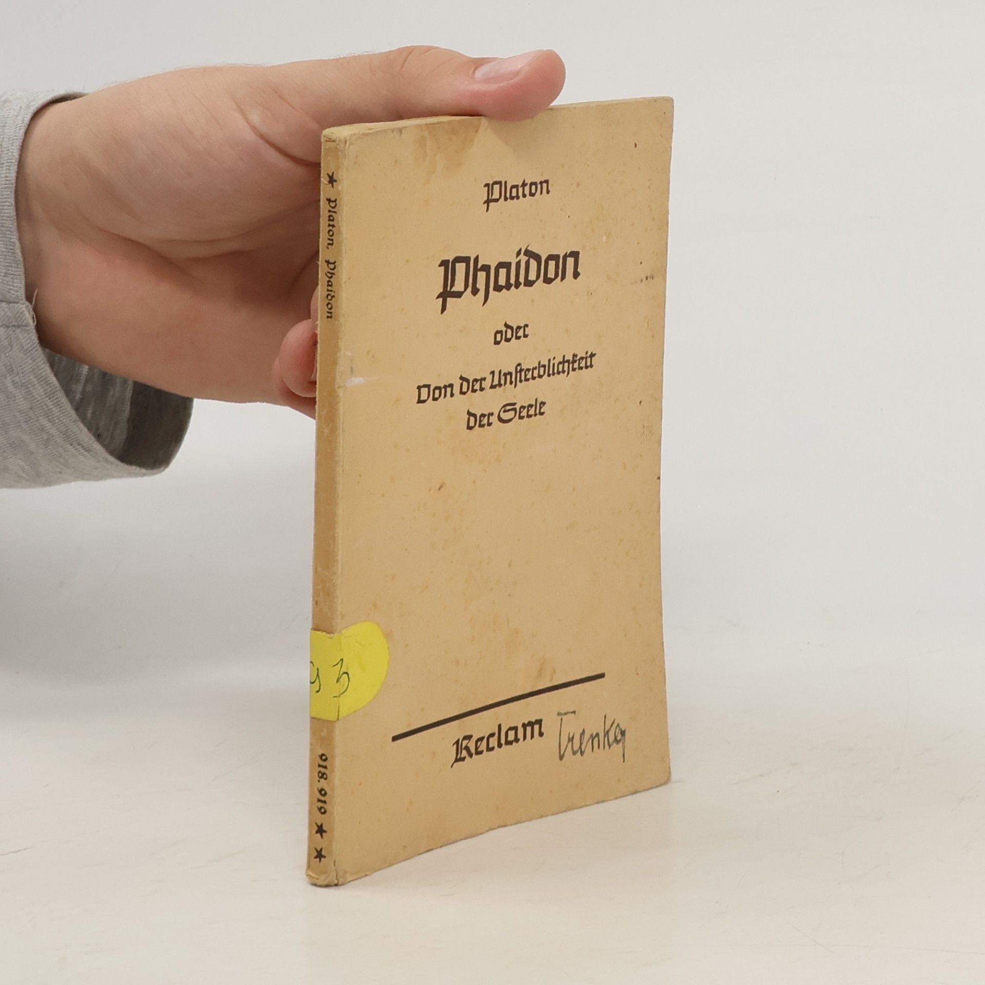 Platón Phaidon oder von der Unsterblichkeit der Seele