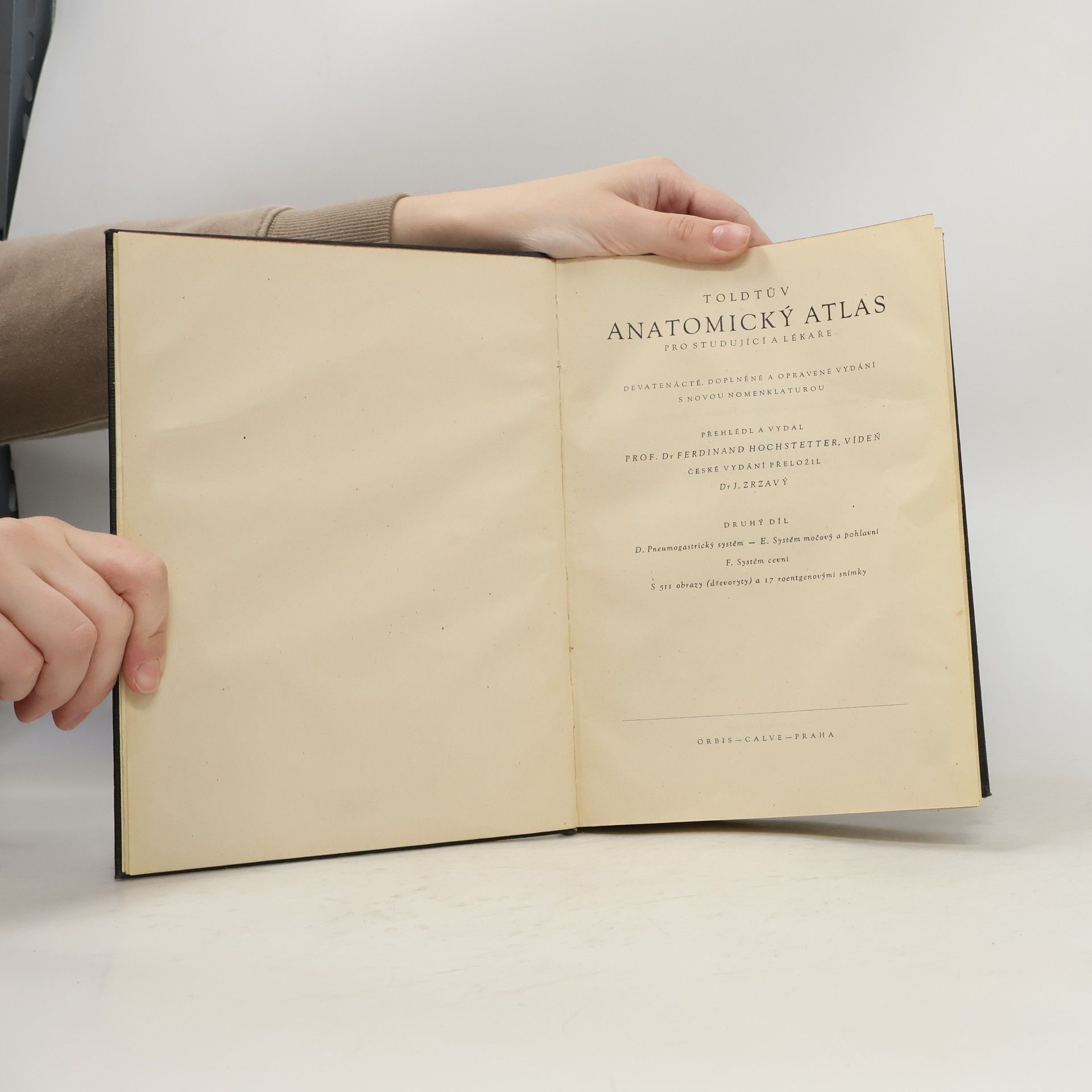 Carl Toldt Toldtův anatomický atlas