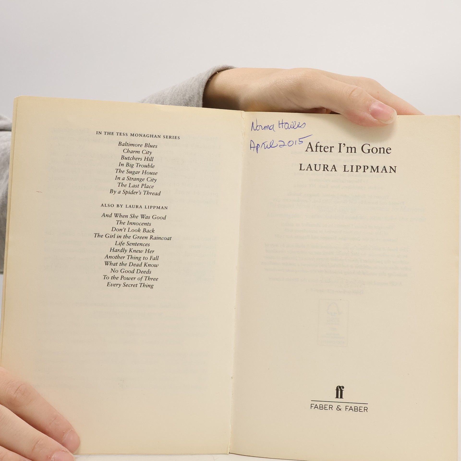 Laura Lippman After I'm Gone