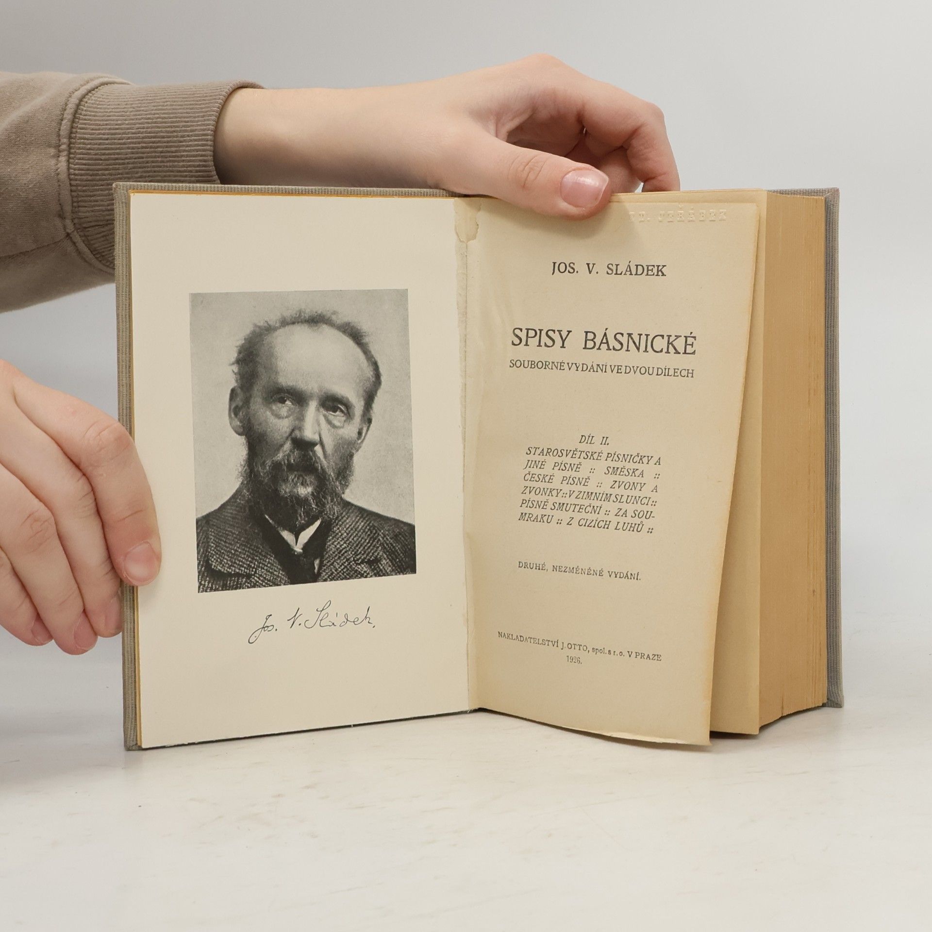 Josef Václav Sládek Básnické spisy II.