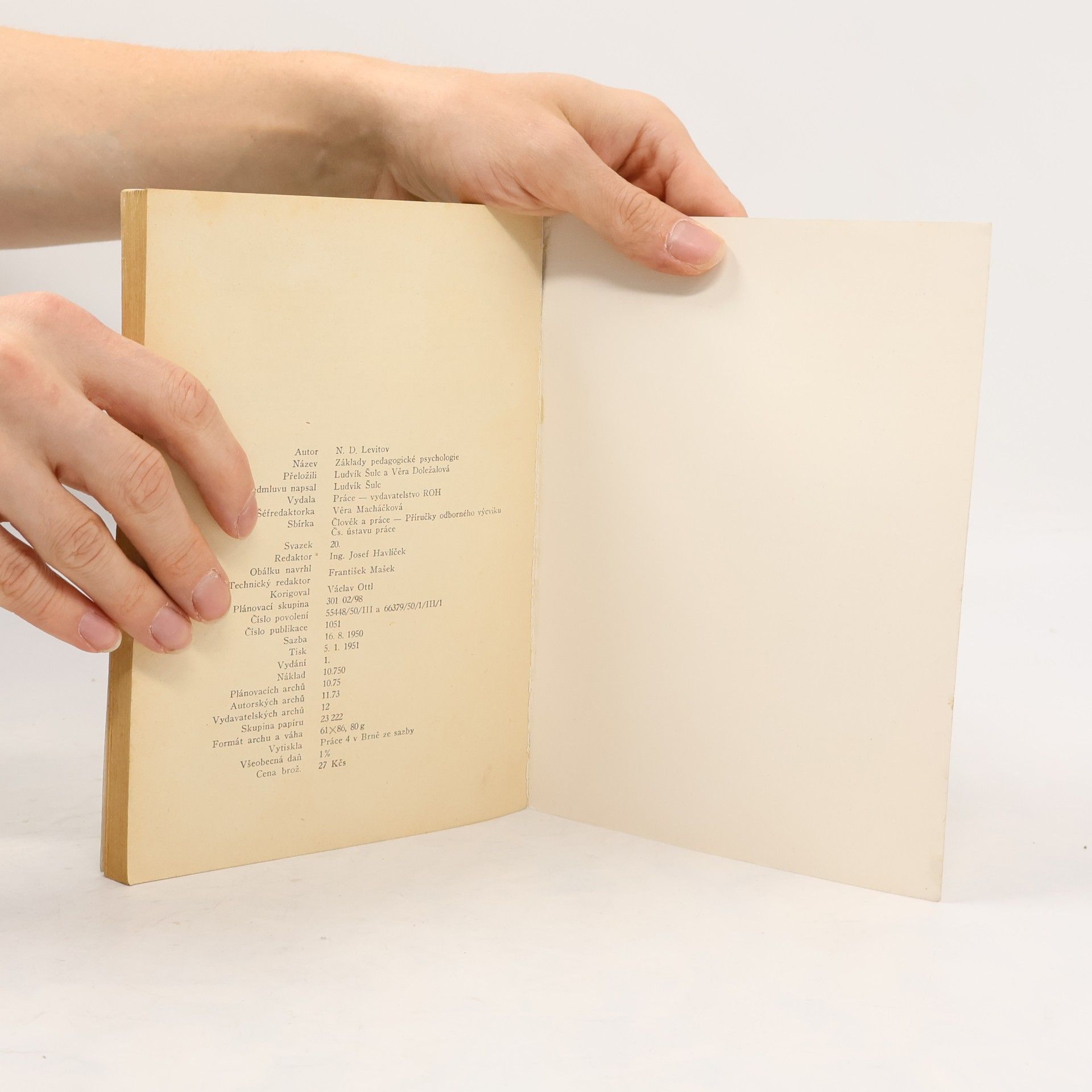 Nikolaj Dmitrijevič Levitov Základy pedagogické psychologie