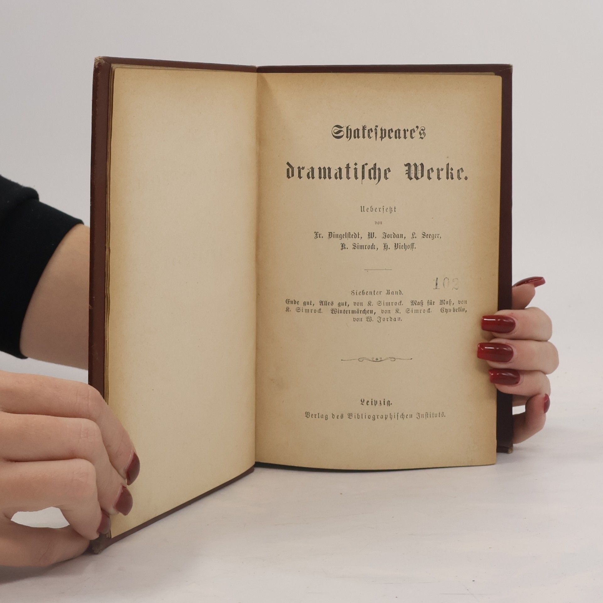 William Shakespeare Shakespeare's dramatische Werke. Siebenter Band.