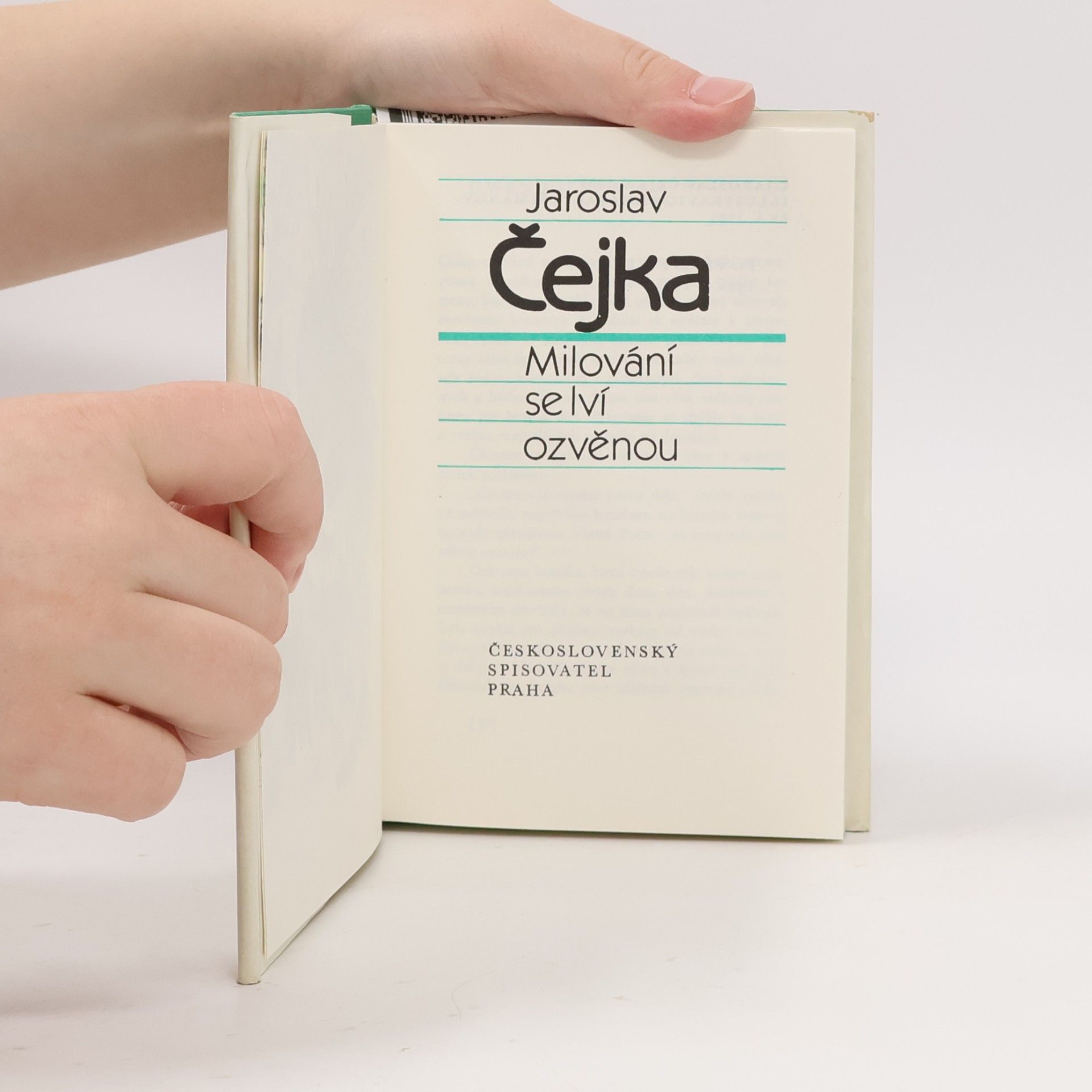 Jaroslav Čejka Milování se lví ozvěnou