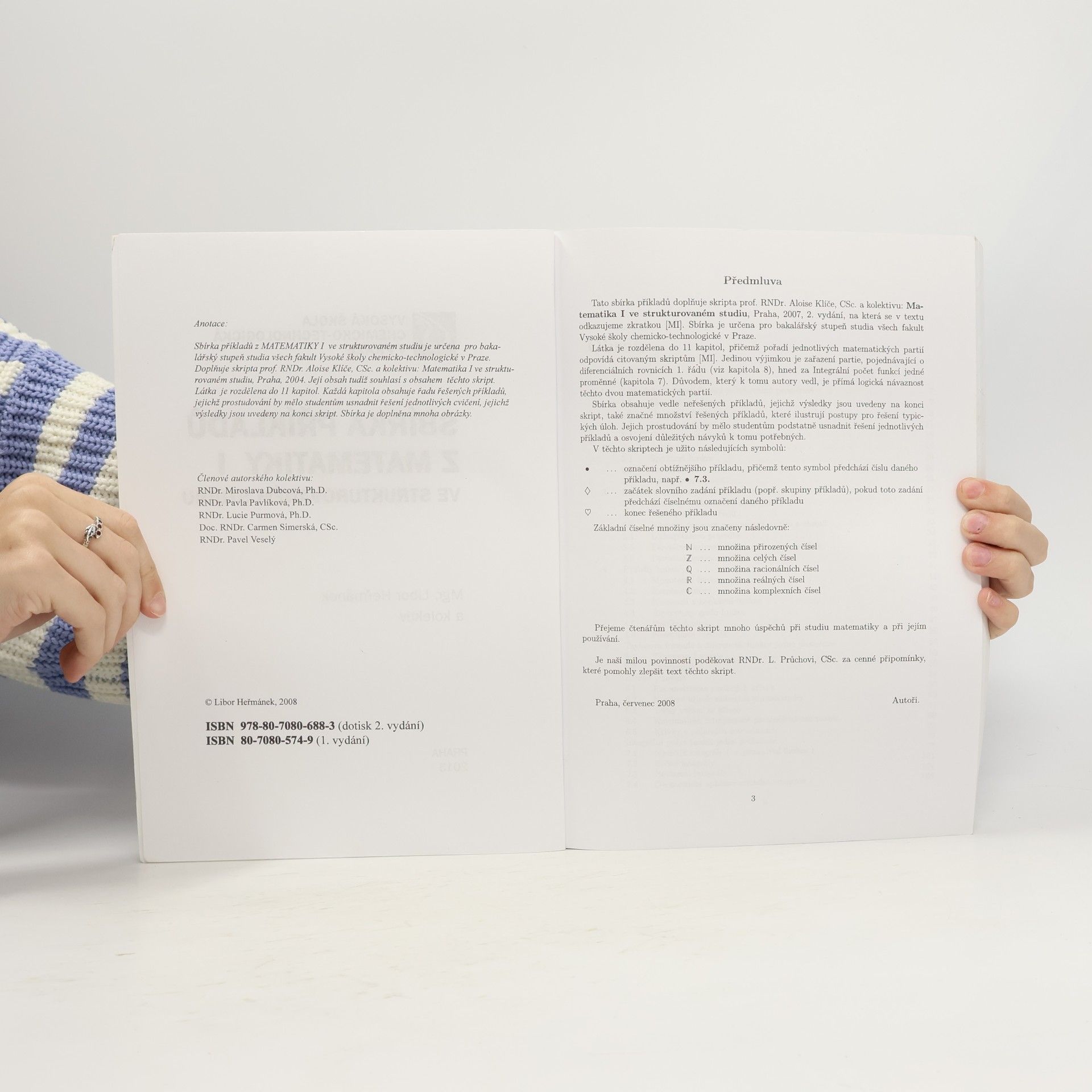 Various authors Sbírka příkladů z matematiky I ve strukturovaném studiu