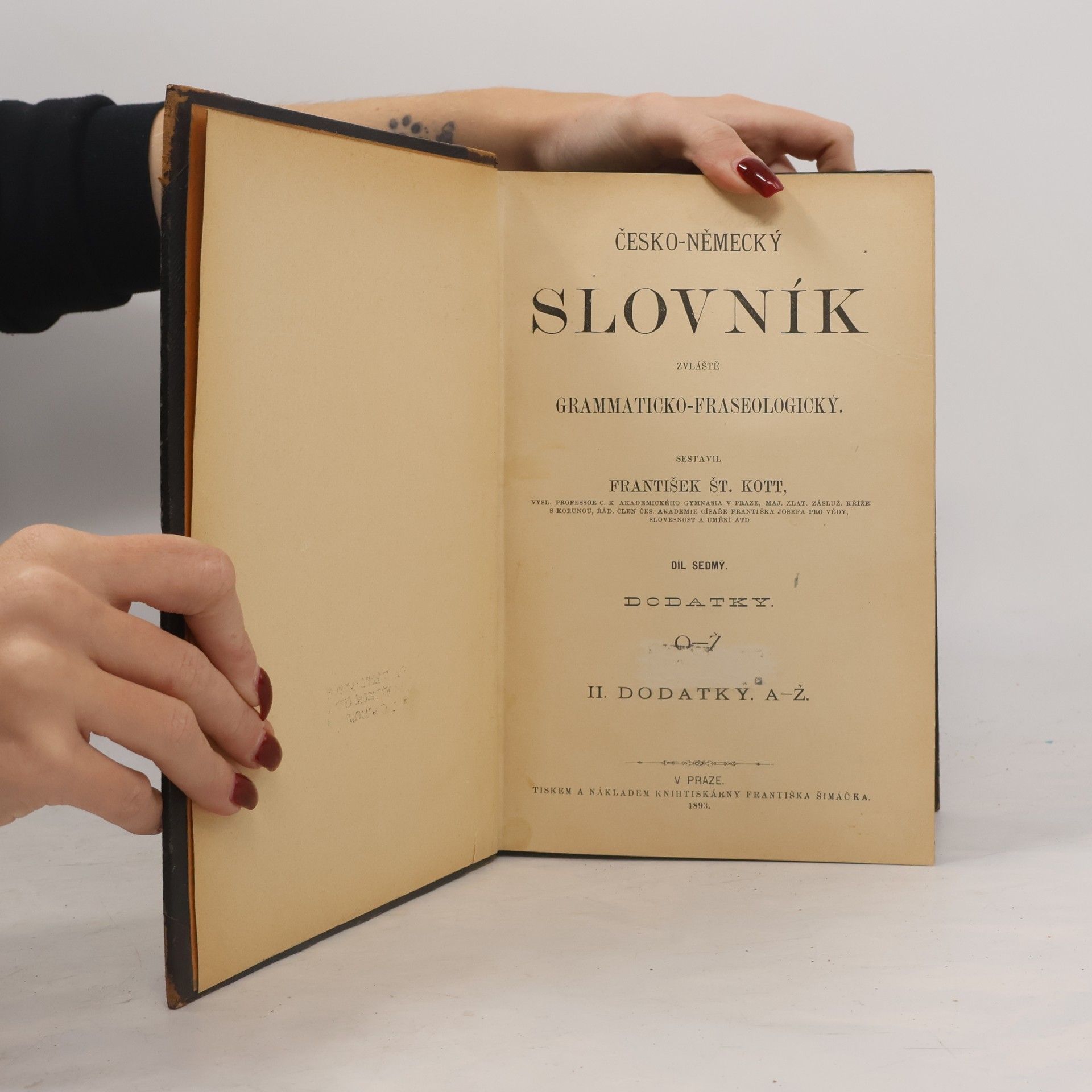 František Štěpán Kott Česko-německý slovník