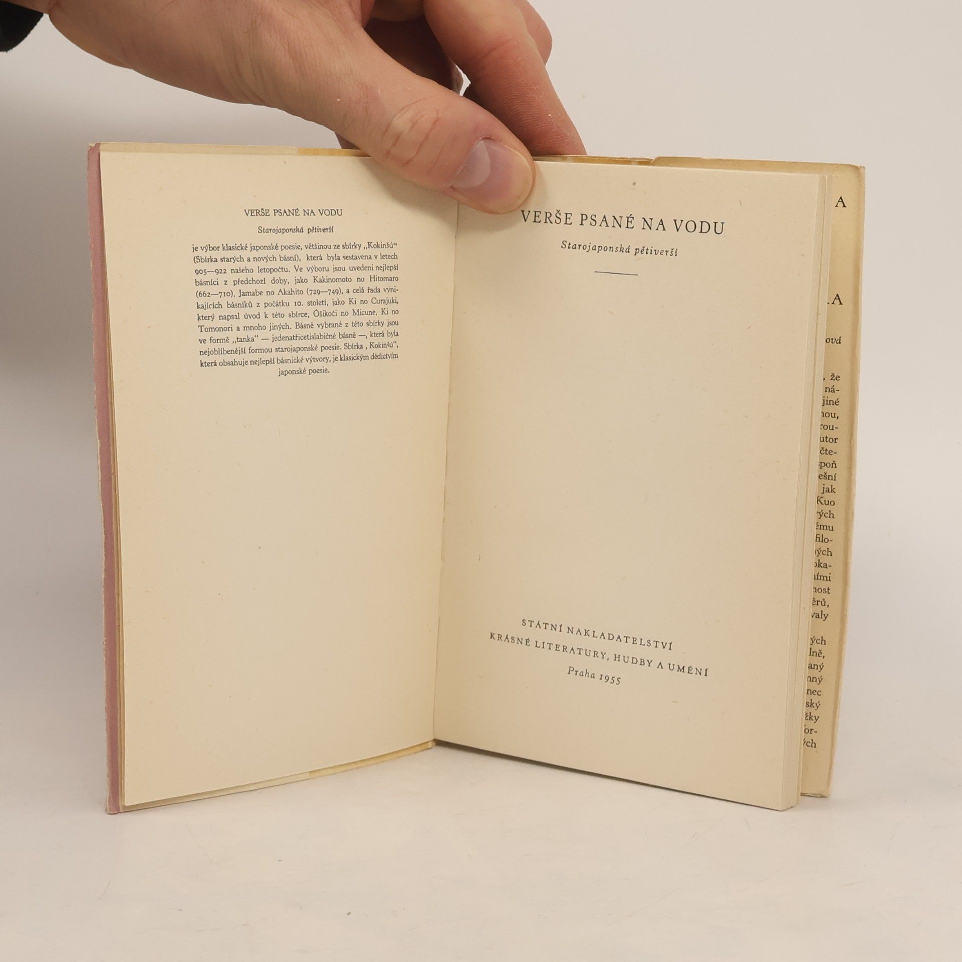 Various authors Verše psané na vodu