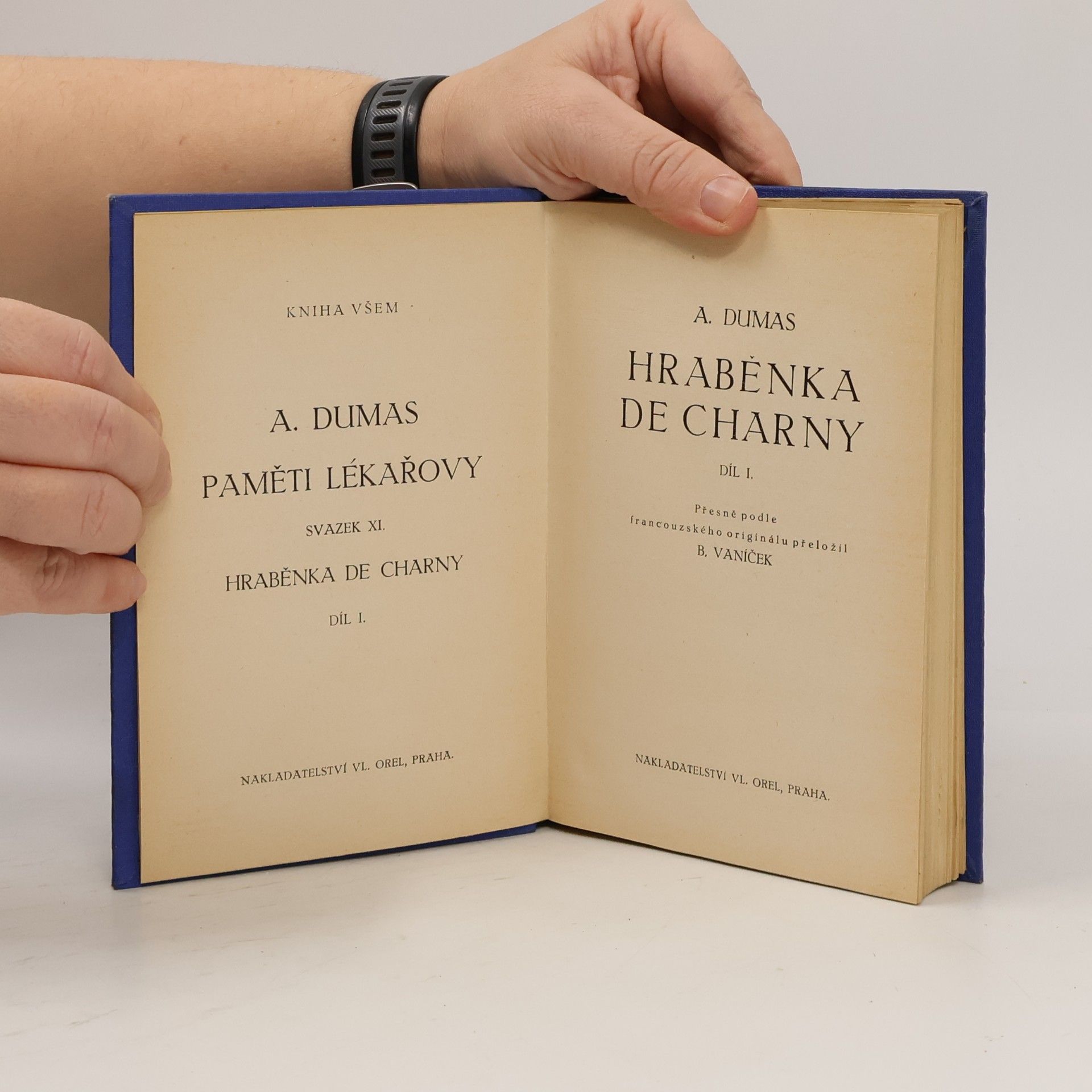 Alexandre Dumas starší Paměti lékařovy XI. Hraběnka de Charny I.