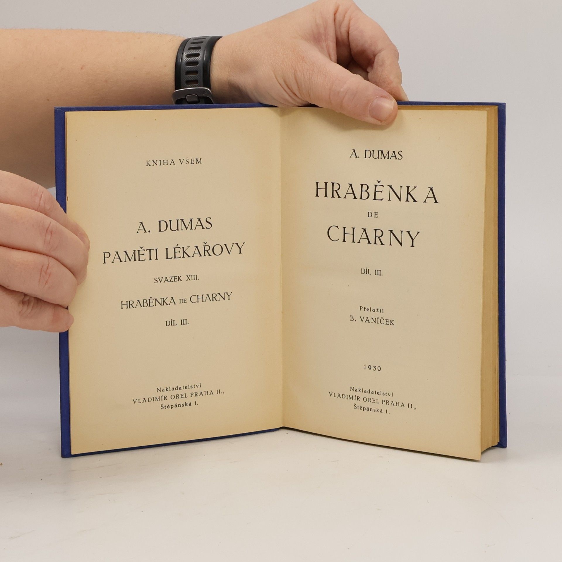 Alexandre Dumas starší Paměti lékařovy. Hraběnka de Charny. Díl III.