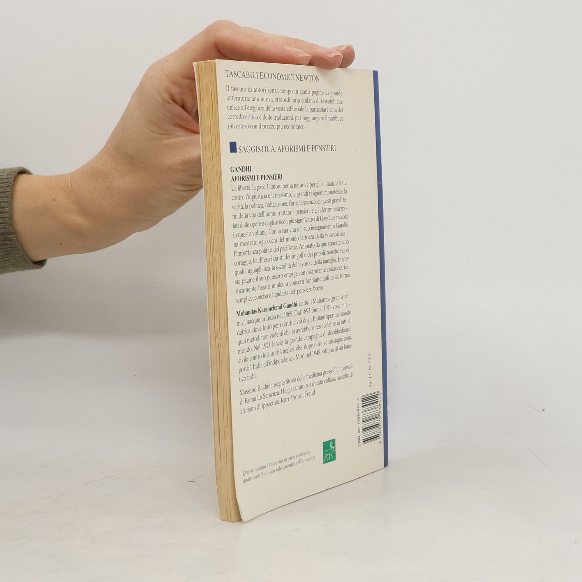 Móhandás Karamčand Gándhí Tascabili Economici Newton - 219: Aforismi e pensieri