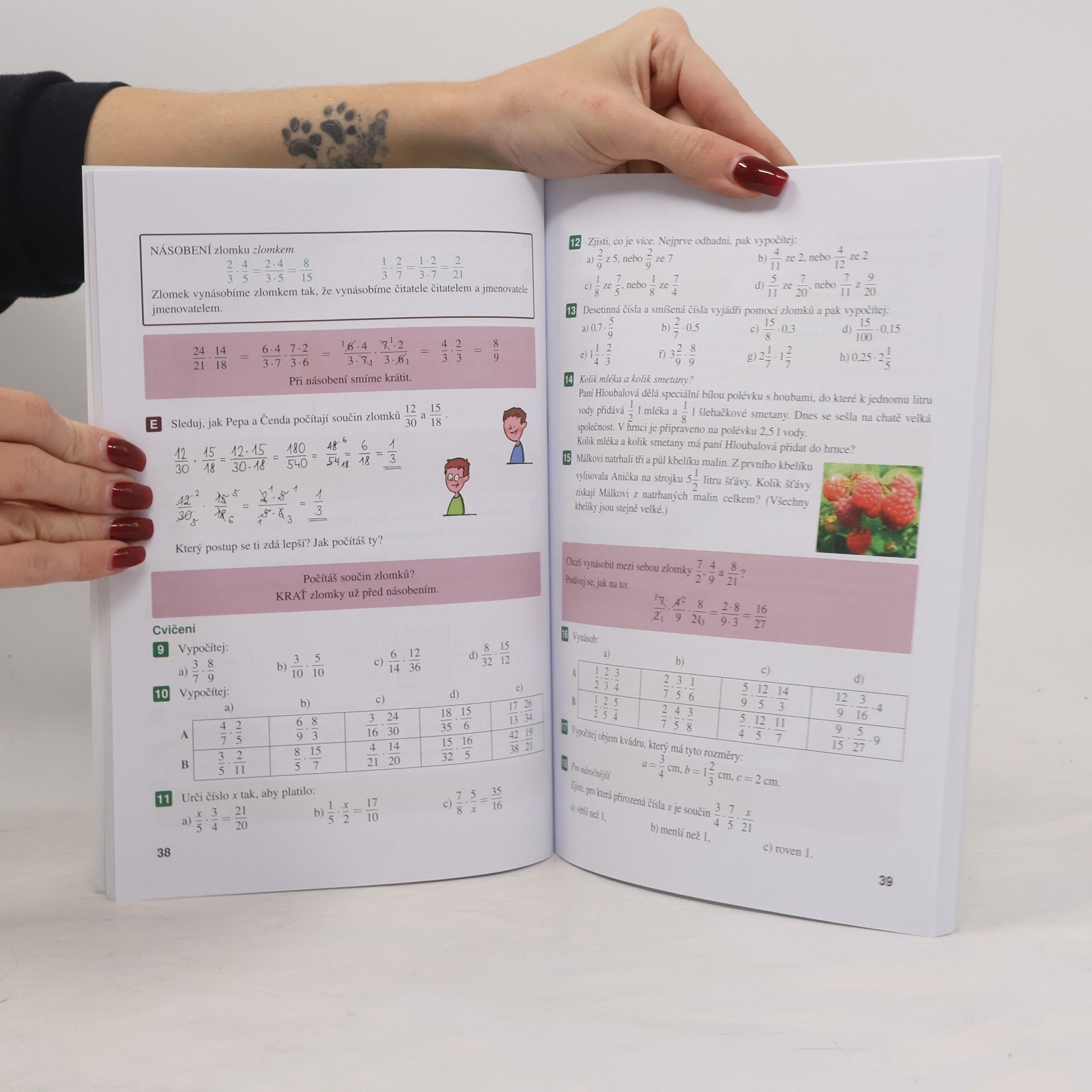 Oldřich Odvárko Matematika pro 7. roč. ZŠ - 1.díl (Zlomky; celá čísla; racionální čísla)