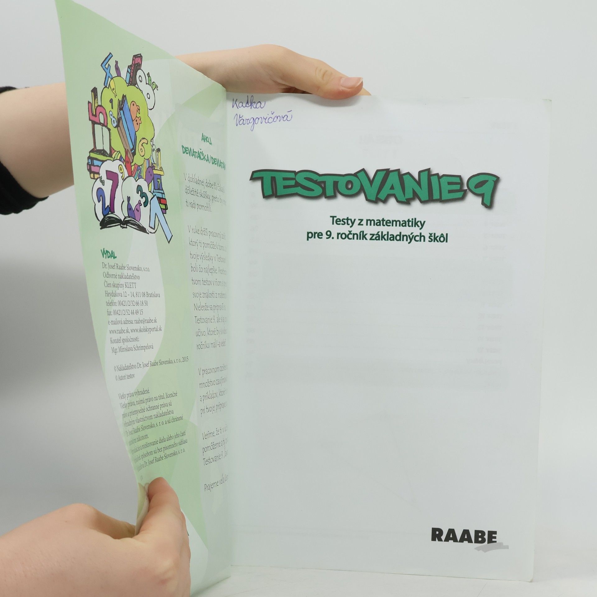 Pavol Kelecsényi Testovanie 9 : testy z matematiky