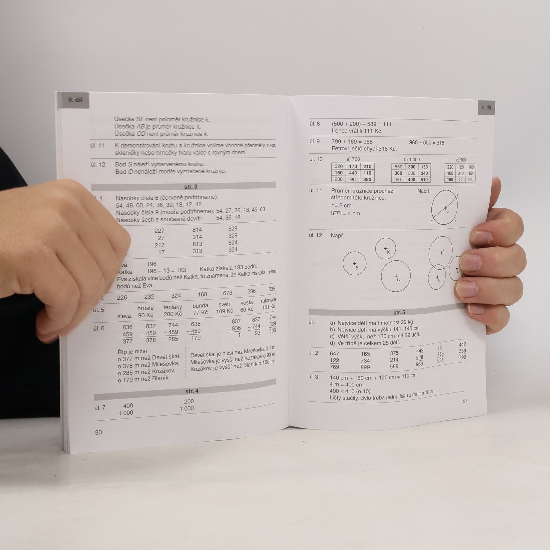 Růžena Blažková Klíč Pracovní sešit k učebnici matematiky 3, I.+II. díl