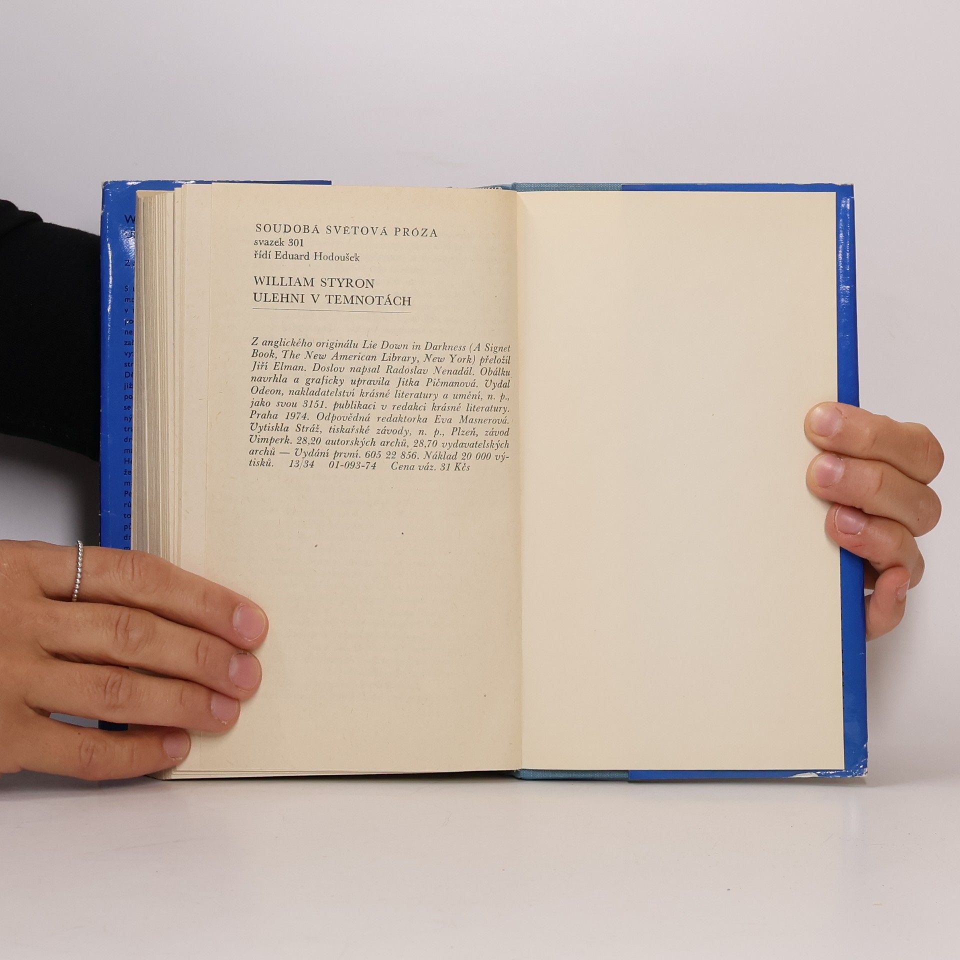 William Styron Ulehni v temnotách