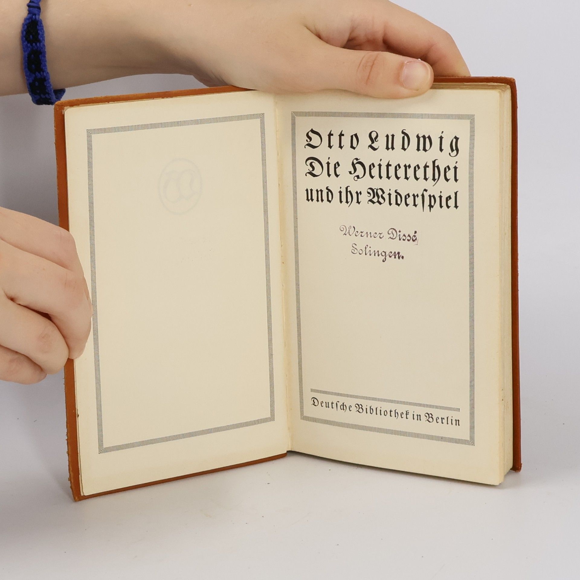 Otto Ludwig Die Heiterethei und ihr Widerspiel