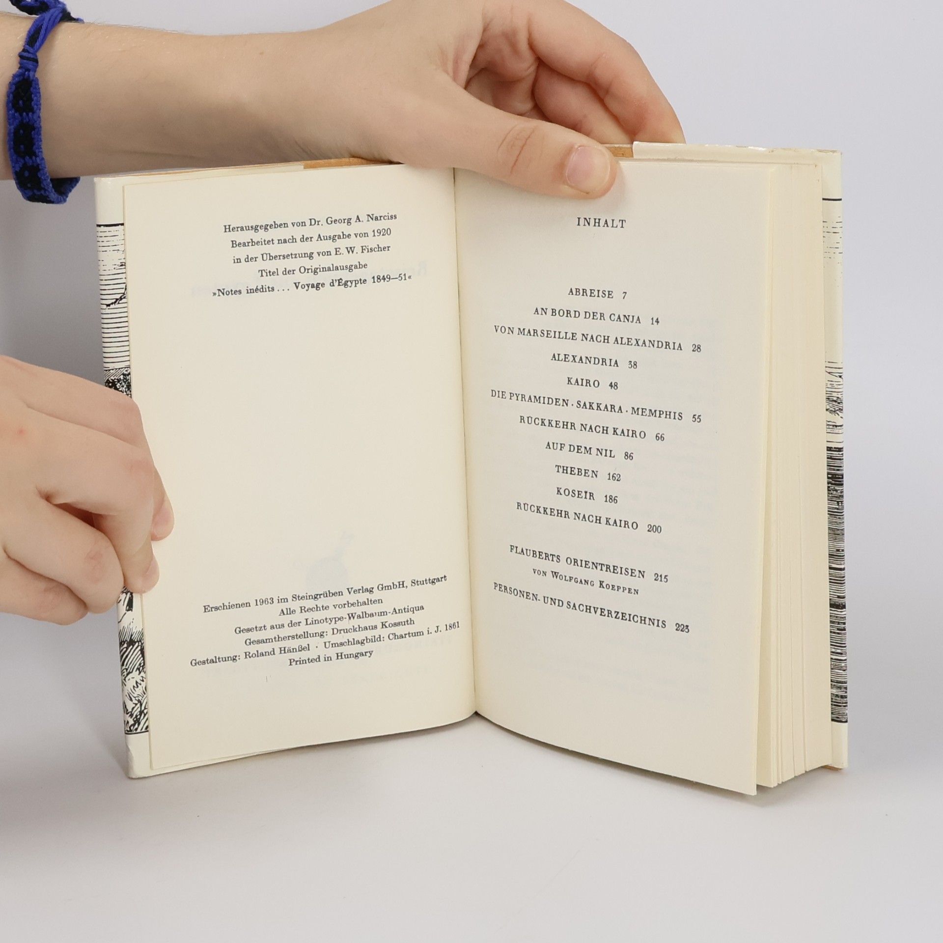 Gustave Flaubert Reisetagebuch aus Ägypten