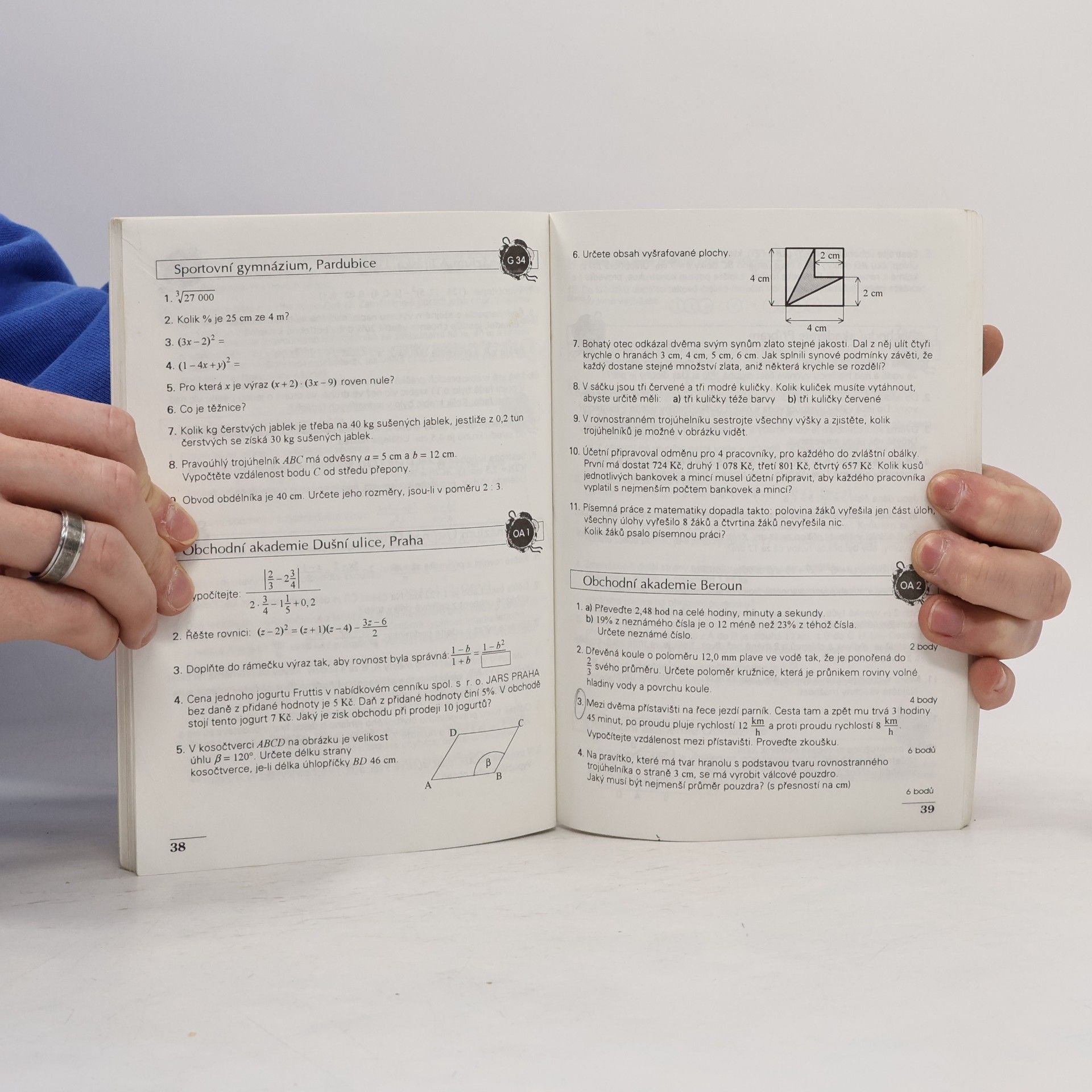 Autorenkollektiv Testy z matematiky : 92 originálních zadání z přijímacích zkoušek na střední školy