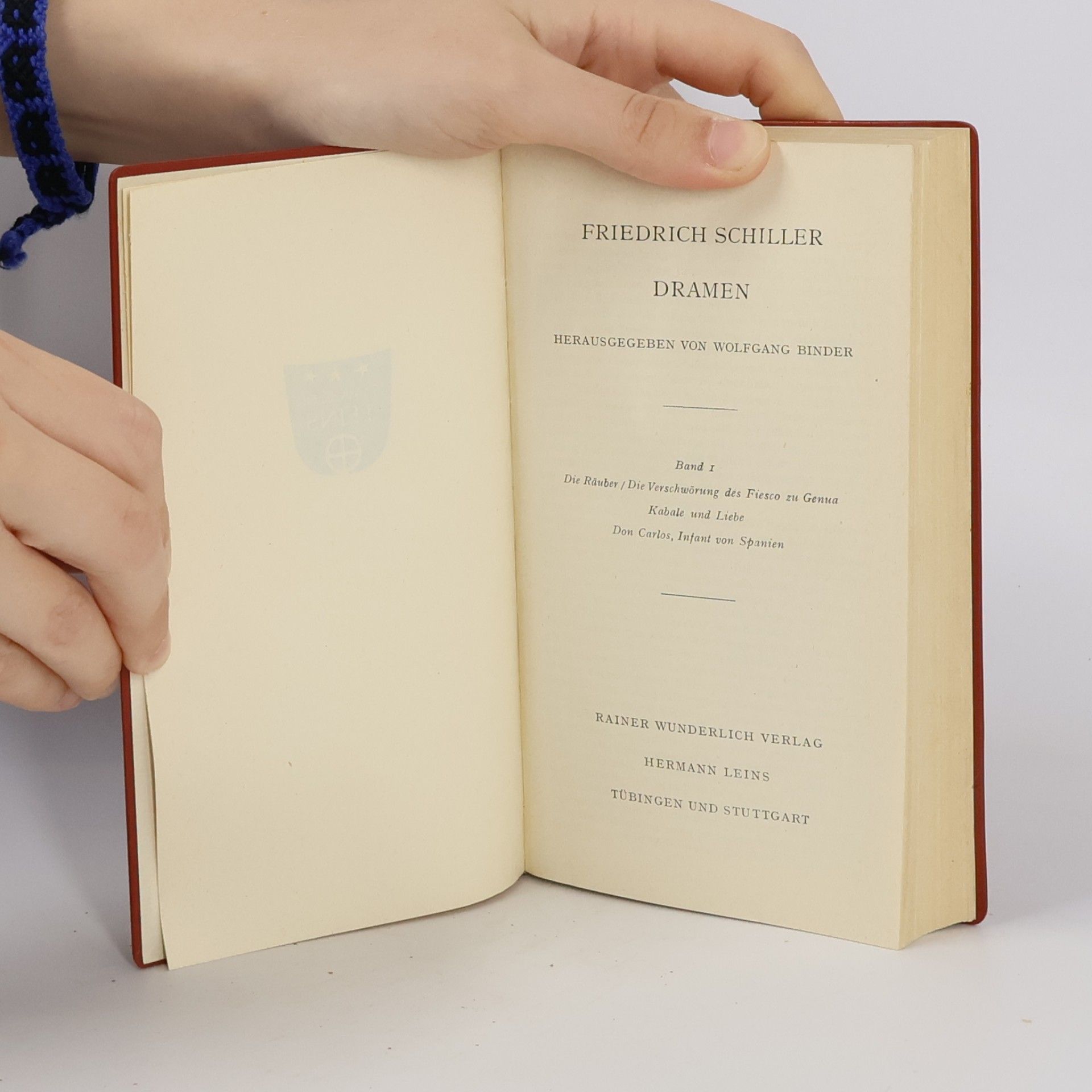 Friedrich Schiller Schiller Werke I.