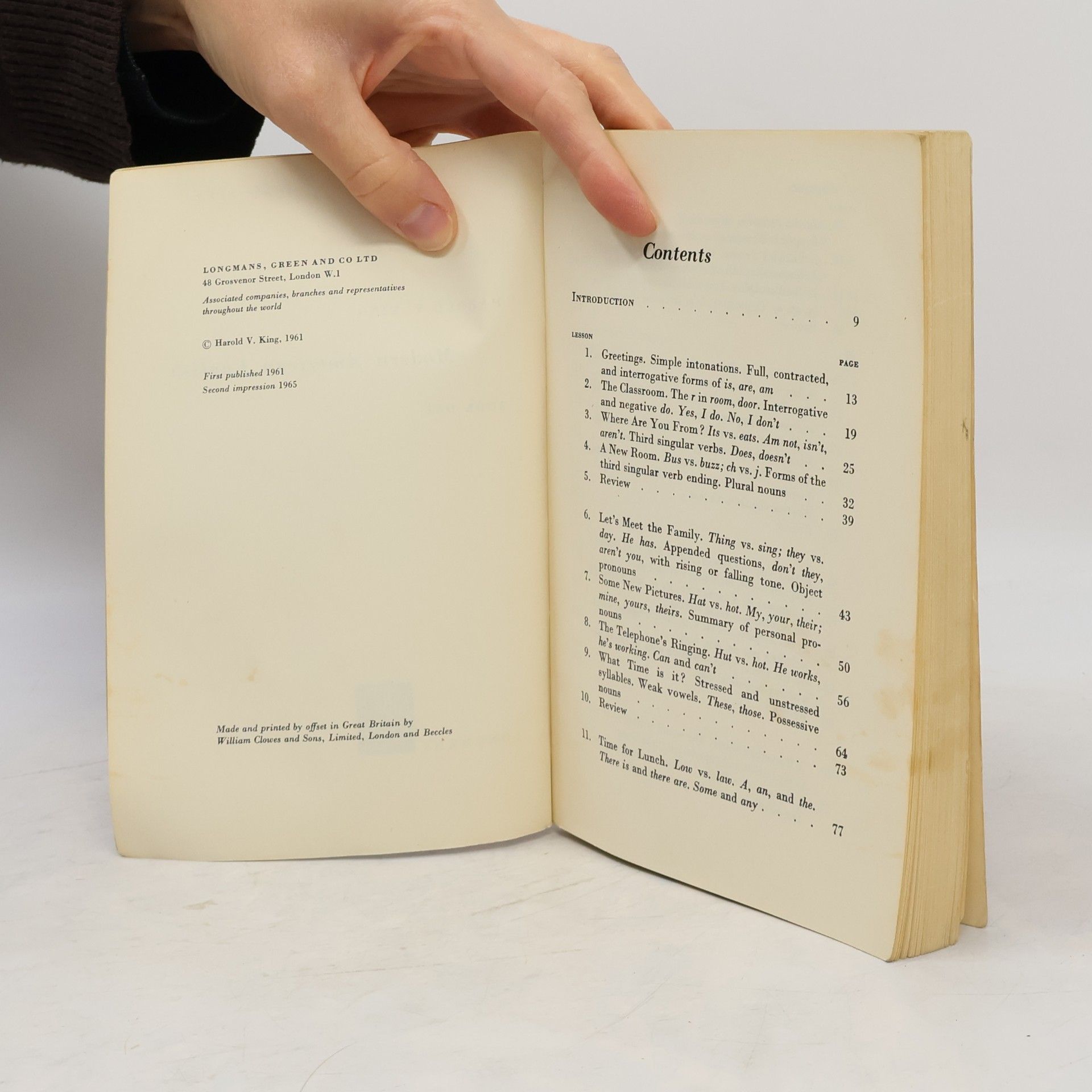 Harold V. King Modern American English 1