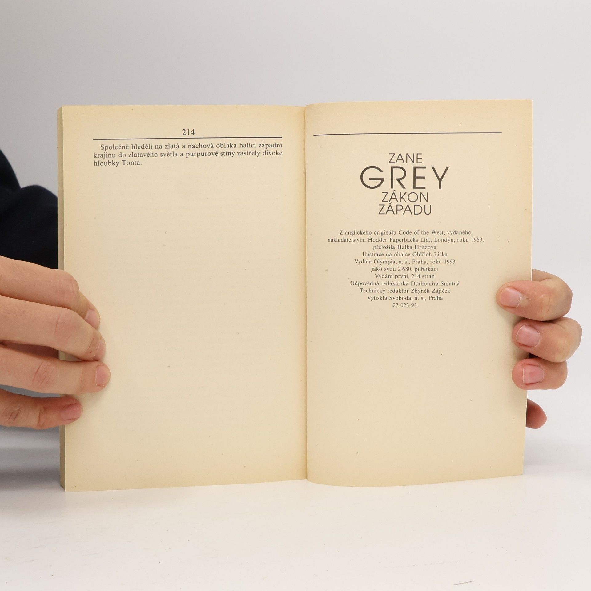 Zane Grey Zákon Západu