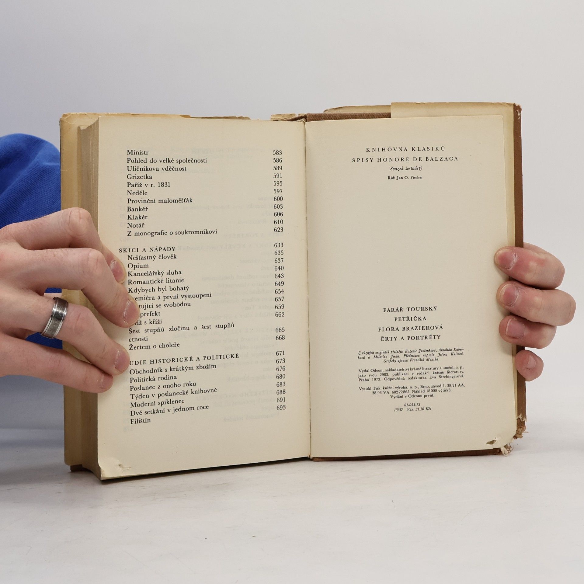 Honoré de Balzac Farář Tourský. Petřička. Flora Brazierová. Črty a portréty
