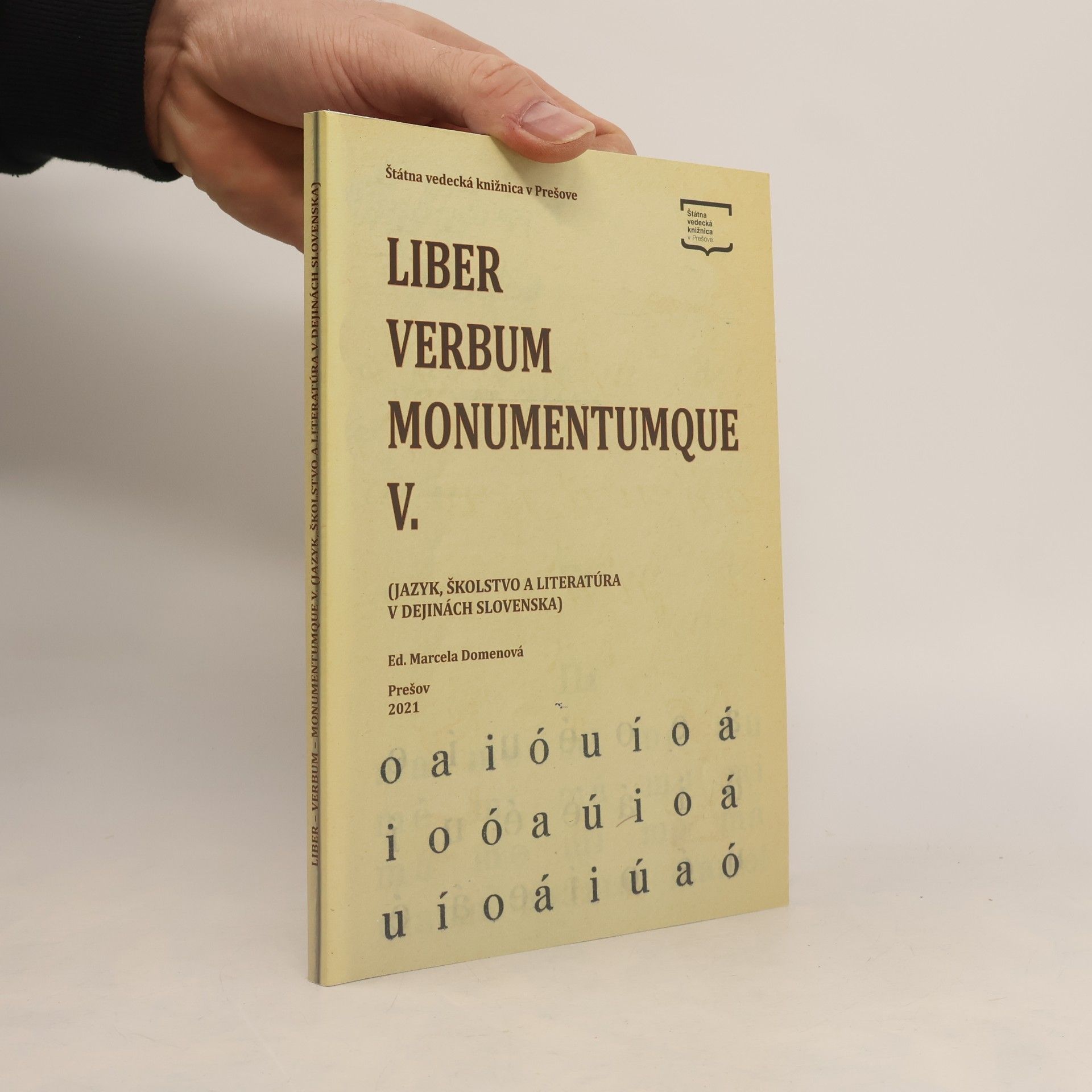Marcela Domenová Liber Verbum Monumentumque V