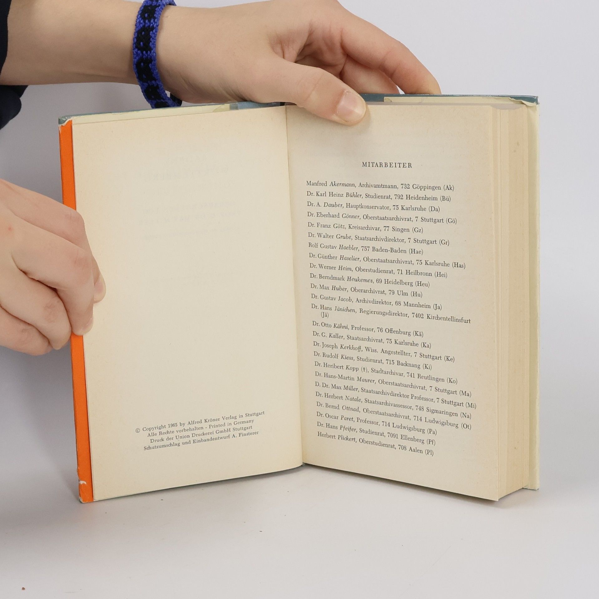 Max H. Miller Handbuch der historischen Stätten Deutschlands. Bd. 6., Baden-Württemberg