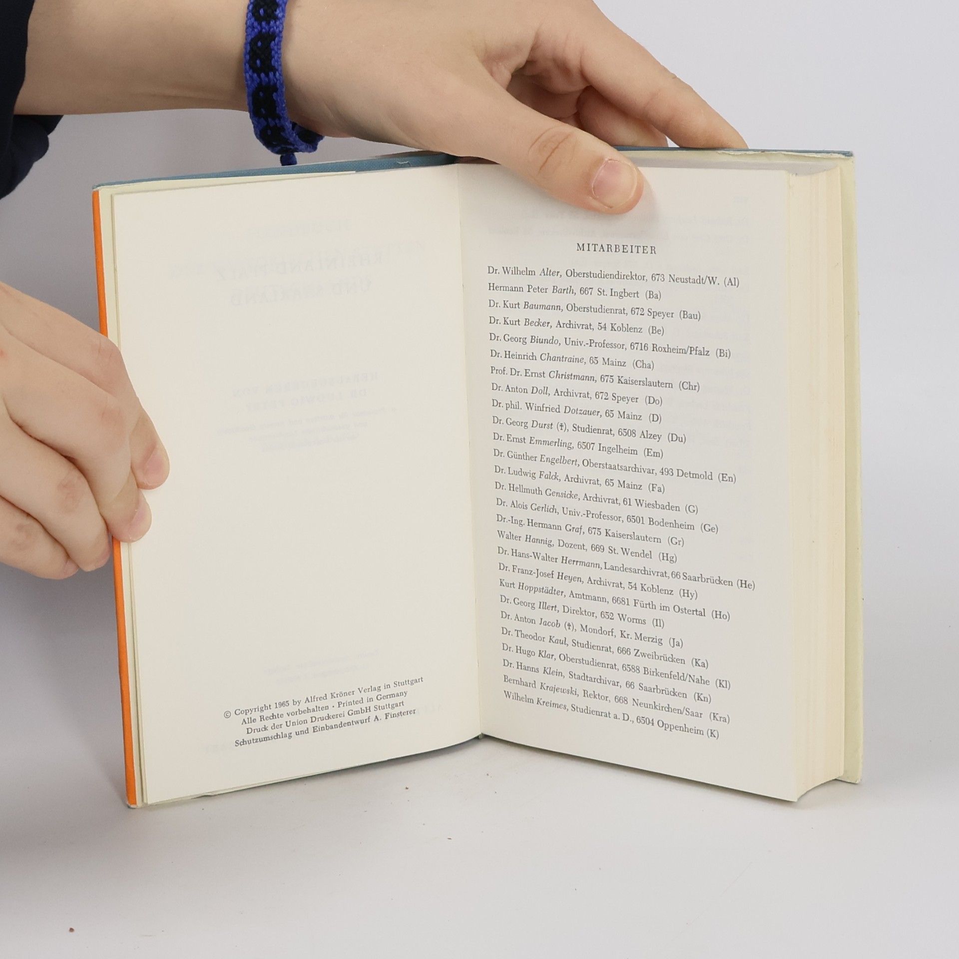 Ludwig Petry Handbuch der historischen Stätten Deutschlands. V. Rheinland-Pfalz und Saarland