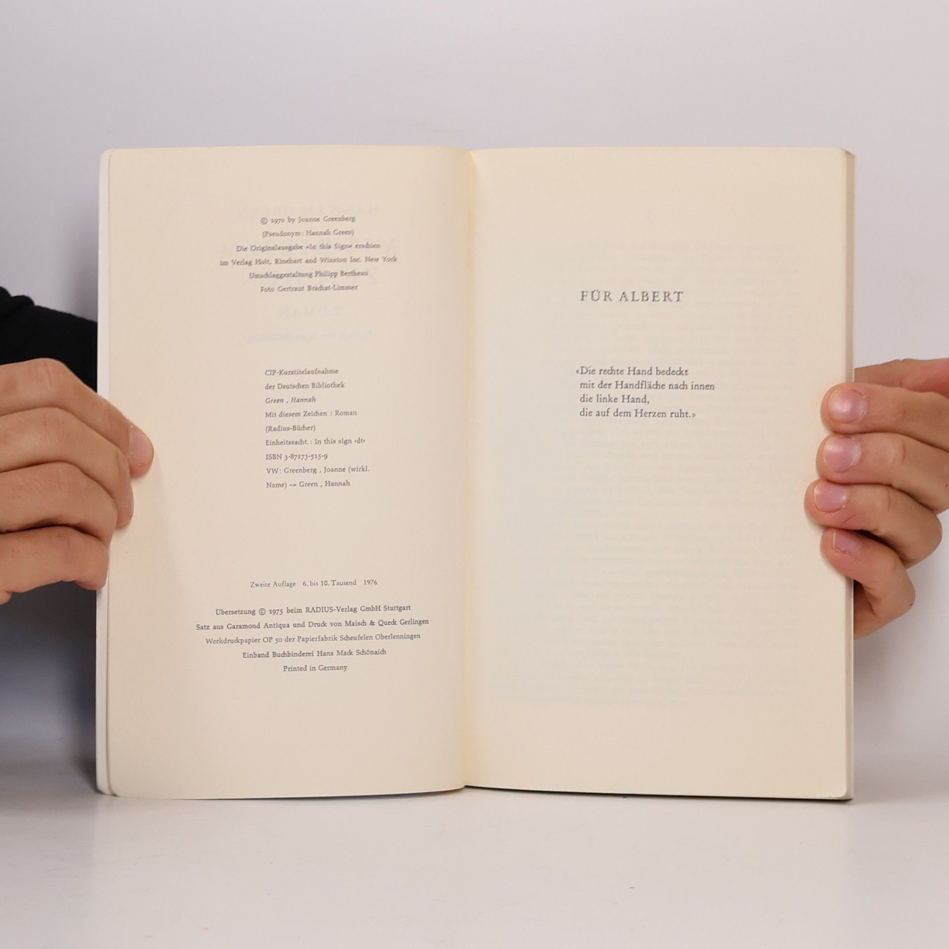 Hannah Green Mit diesem Zeichen