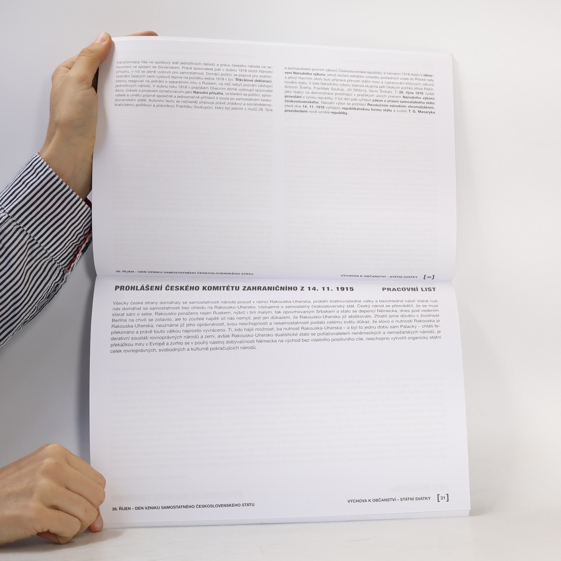 Daniel Kunštát Výchova k občanství - Státní svátky