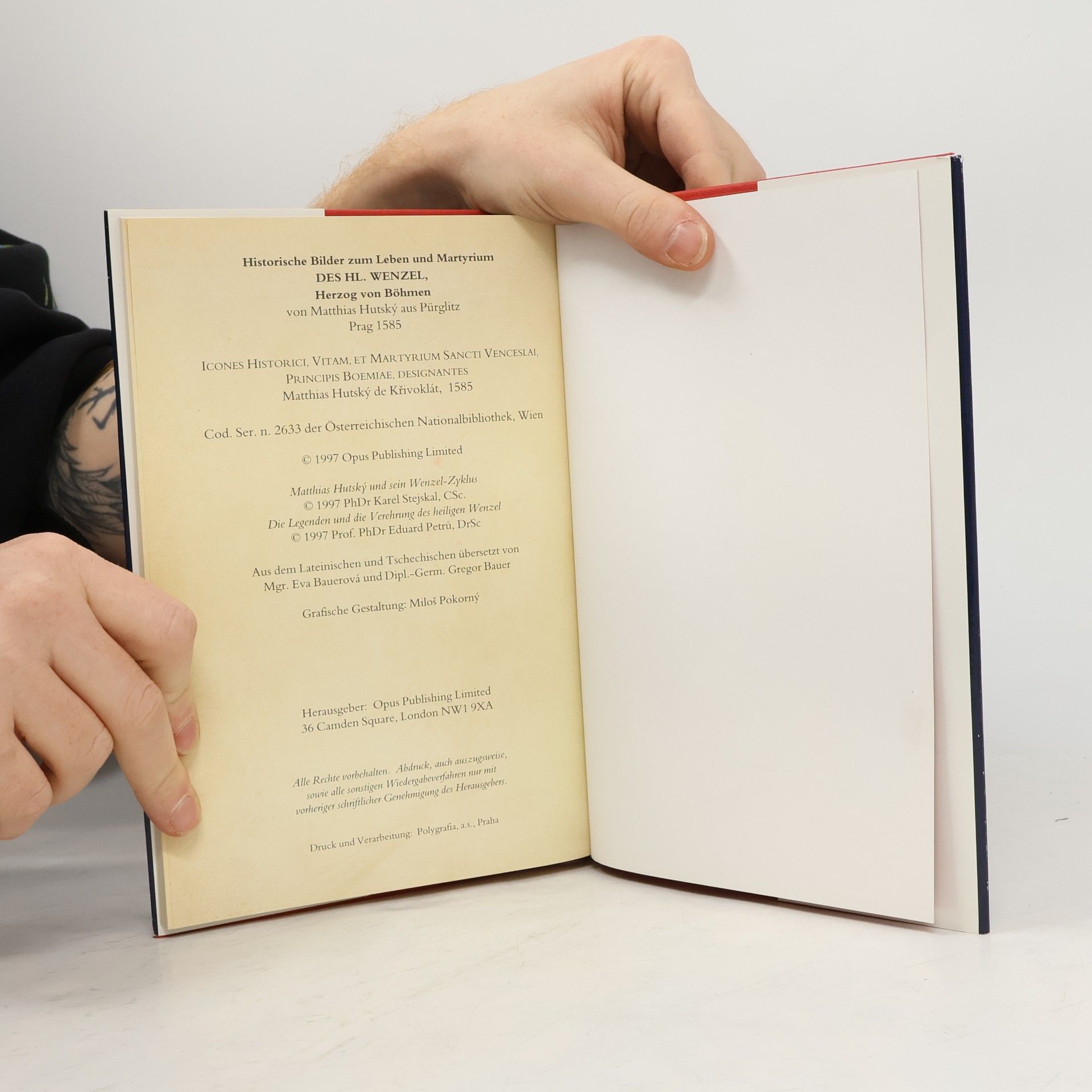 Matthias Hutský Bilder zum Leben und Martyrium des Hl. Wenzel
