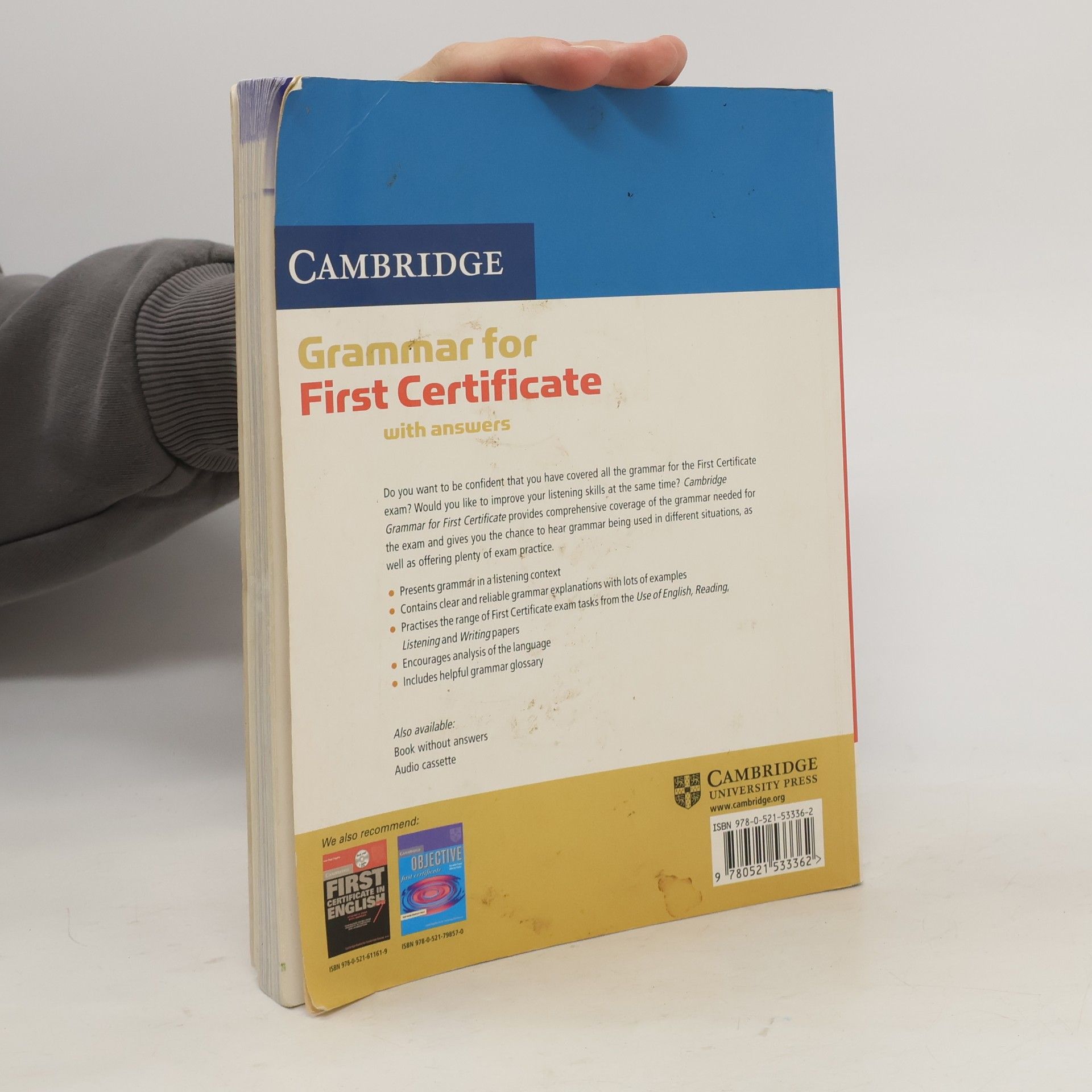 Louise Hashemi Cambridge grammar for first certificate: With answers: Self-study grammar reference and practice