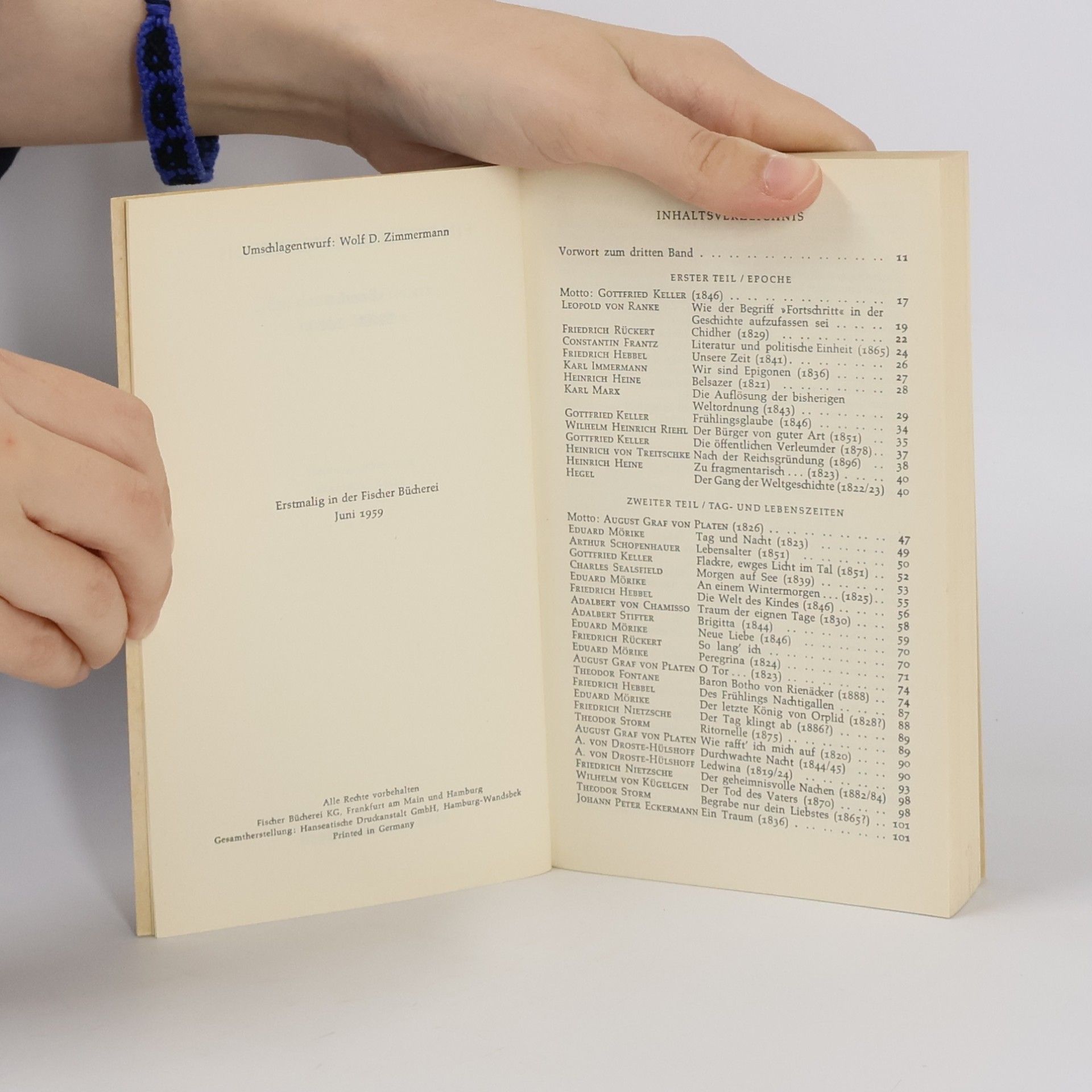 Walther Killy Zeichen der Zeit. Ein Deutsches Lesebuch 3