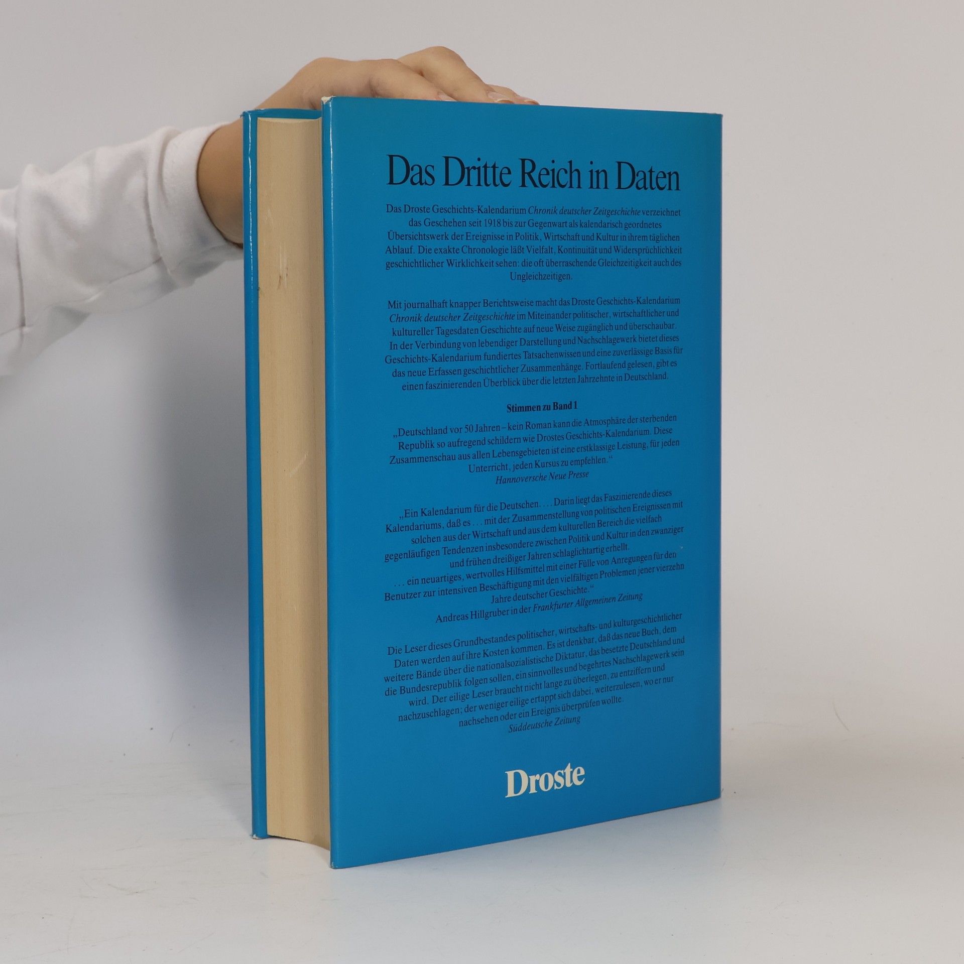 Collectif d'auteurs Droste Geschichts-Kalendarium Chronik deutscher Zeitgeschichte Das Dritte Reich 1933-1939