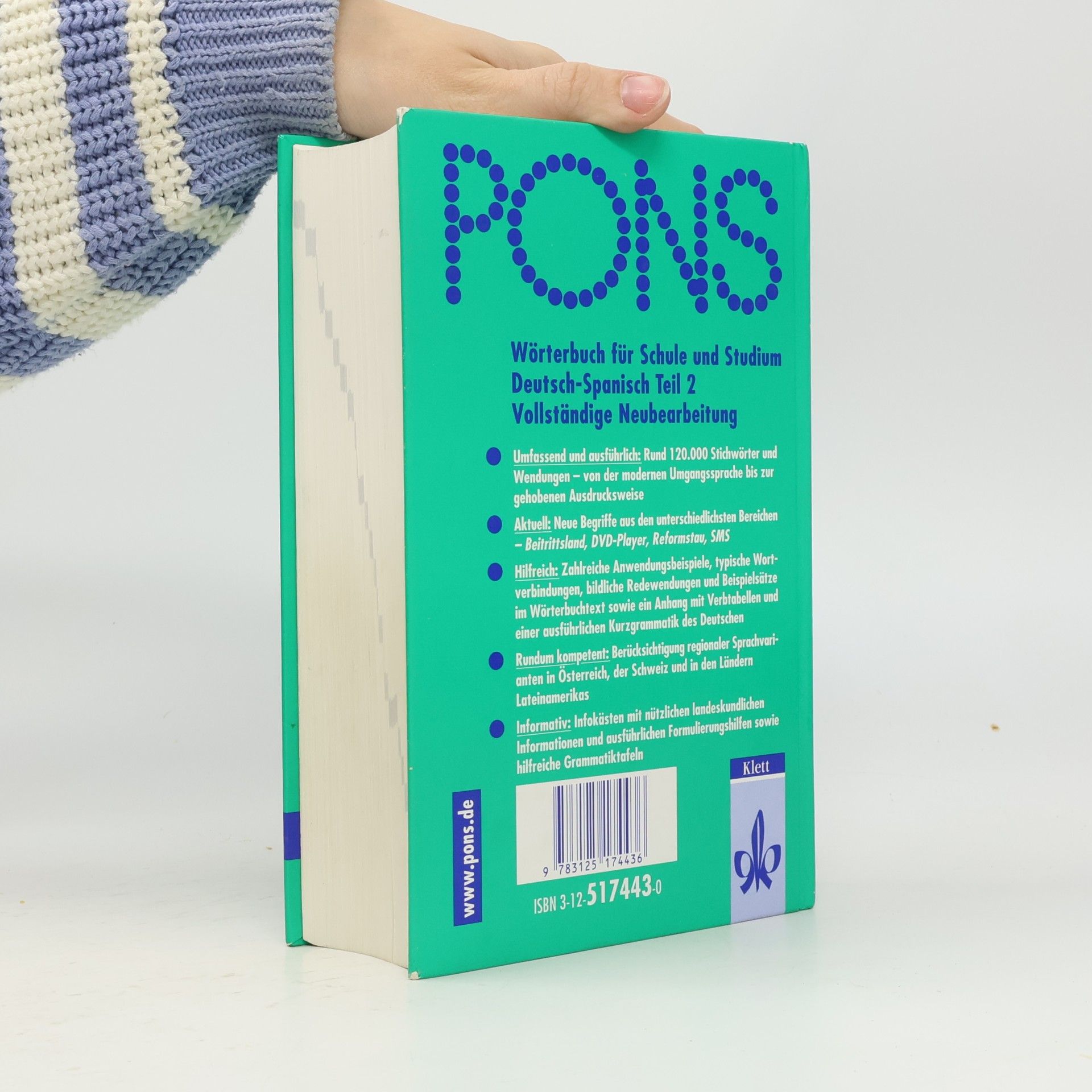 Eckhard Böhle PONS Wörterbuch für Schule und Studium: Teil 2 Deutsch-Spanisch