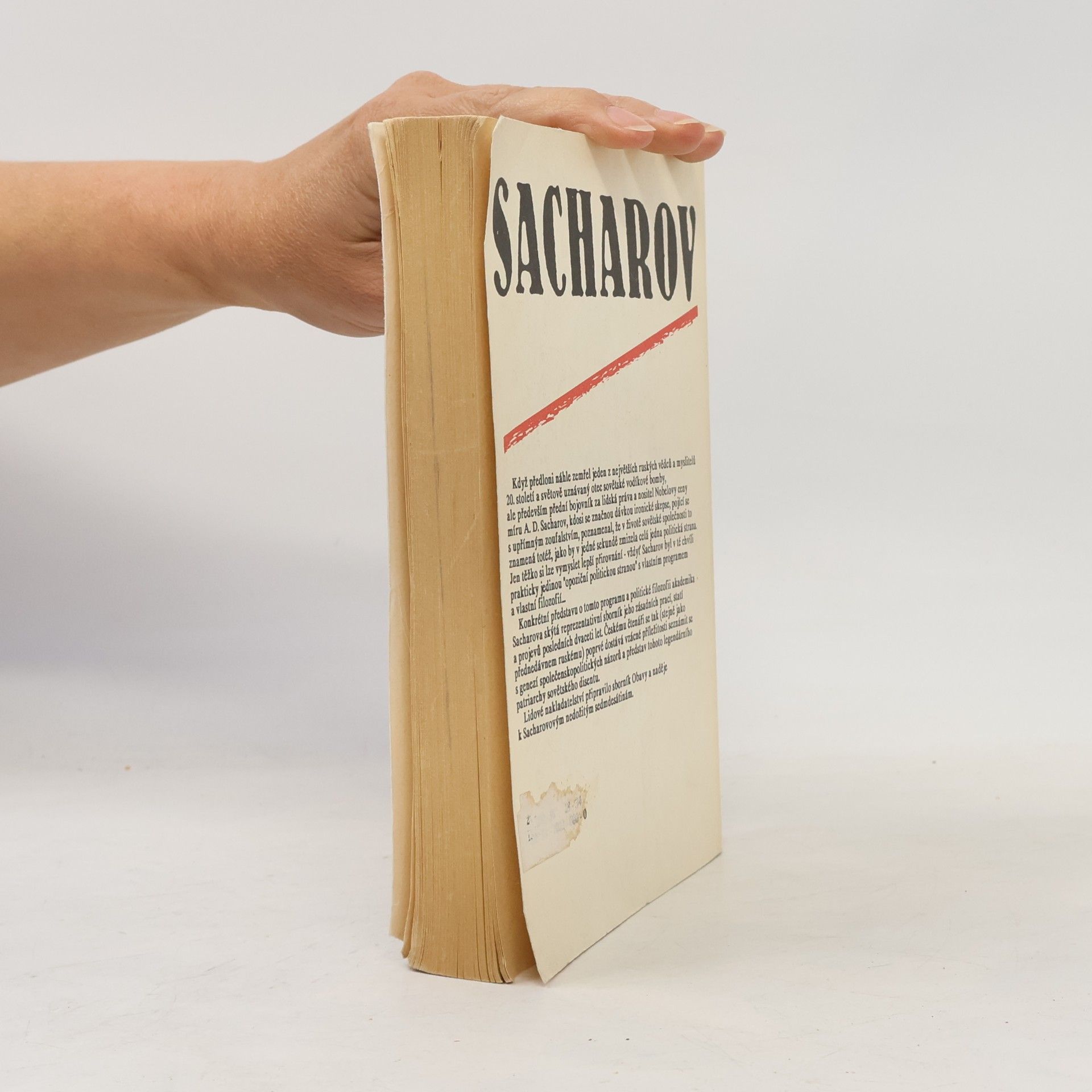 Andrei Sakharov Obavy a naděje : [sborník statí a projevů]