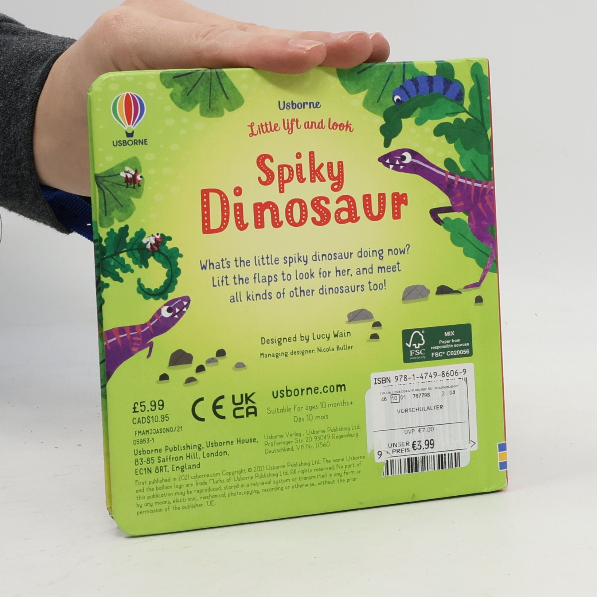 Anna Milbourne Spiky Dinosaur