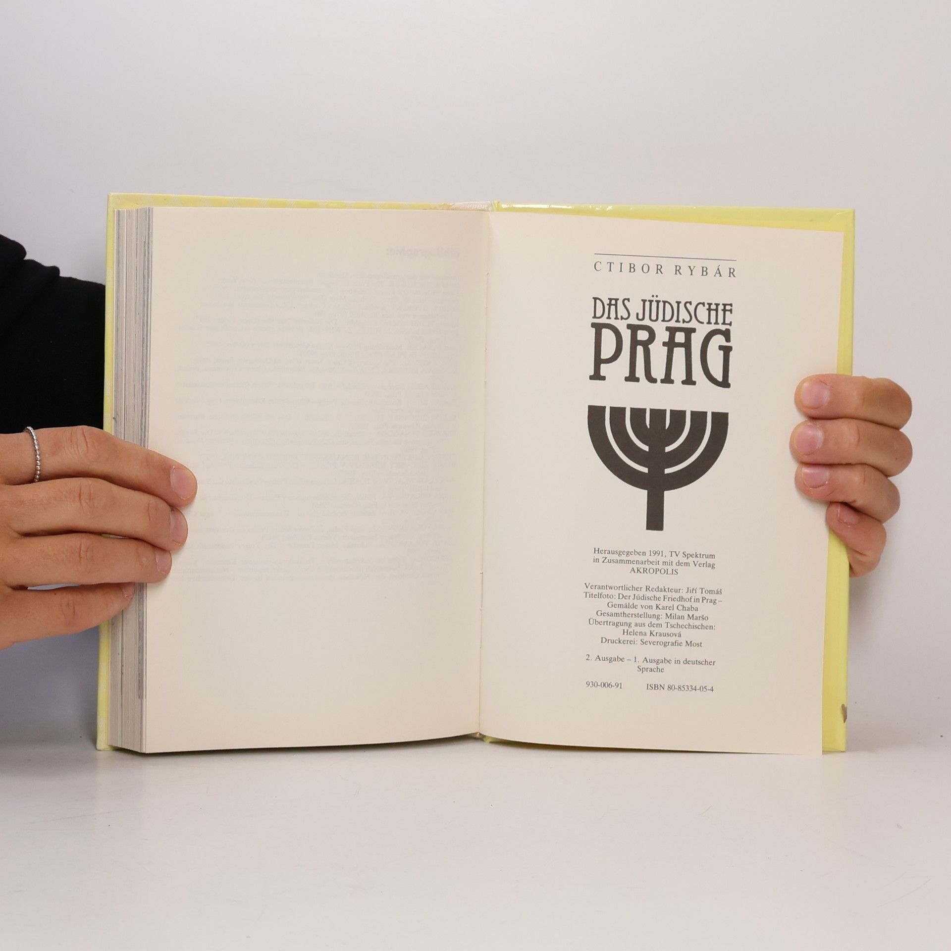 Ctibor Rybár Jewish Prague - Guide to the Monuments