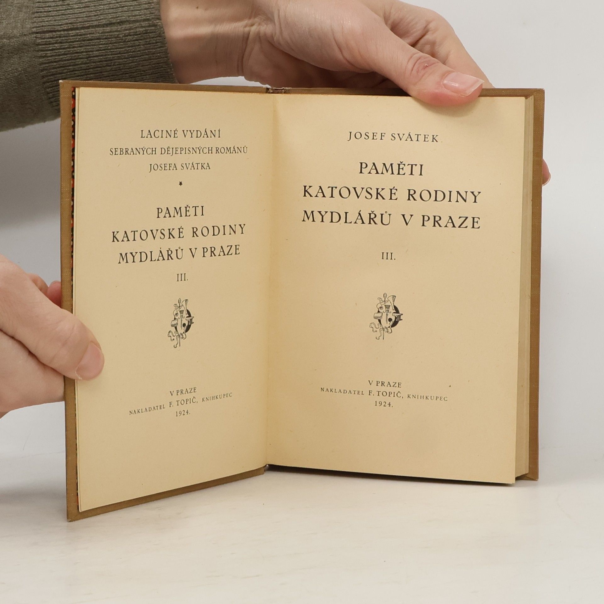 Josef Svátek Paměti katovské rodiny Mydlářů