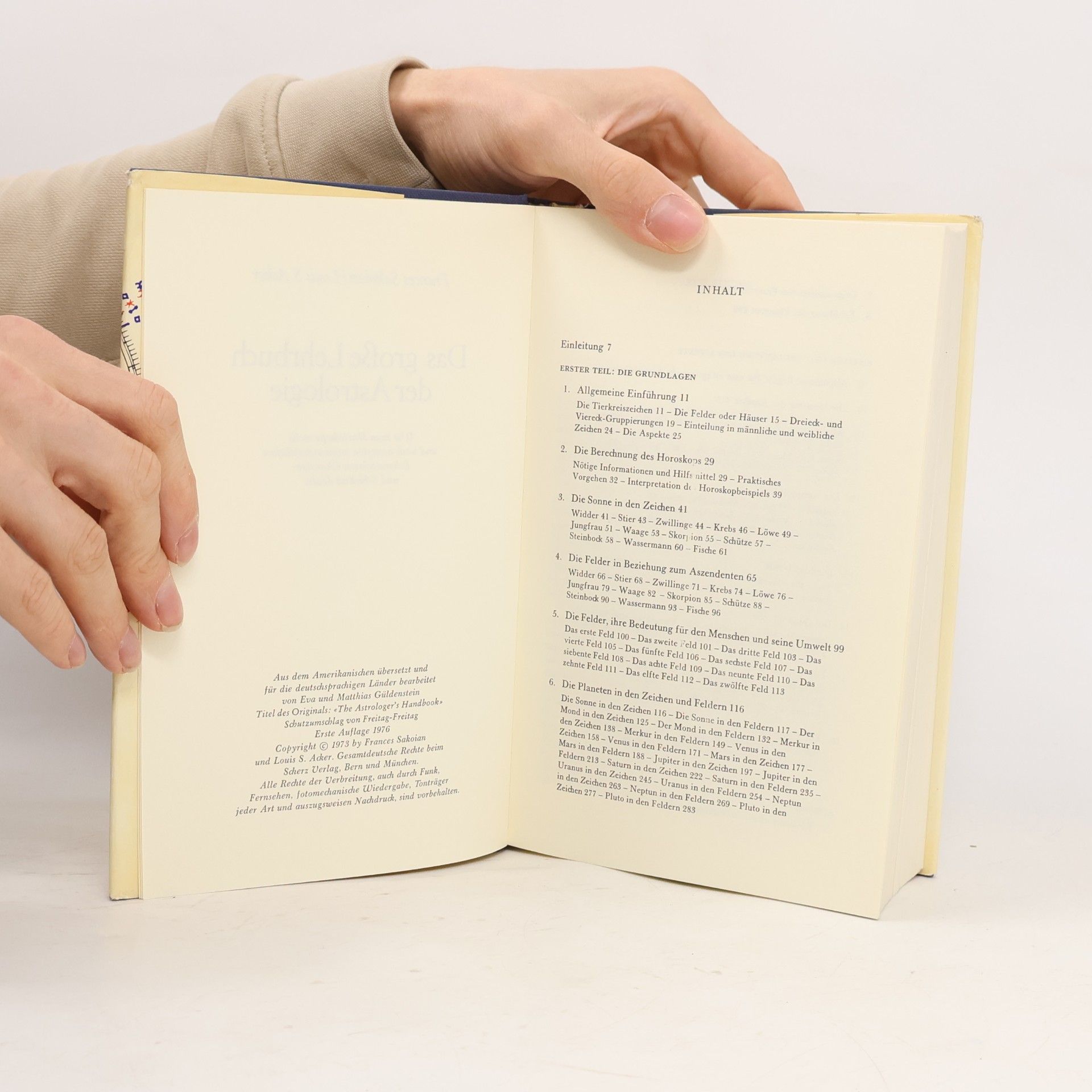 Frances Sakoian Das grosse Lehrbuch der Astrologie