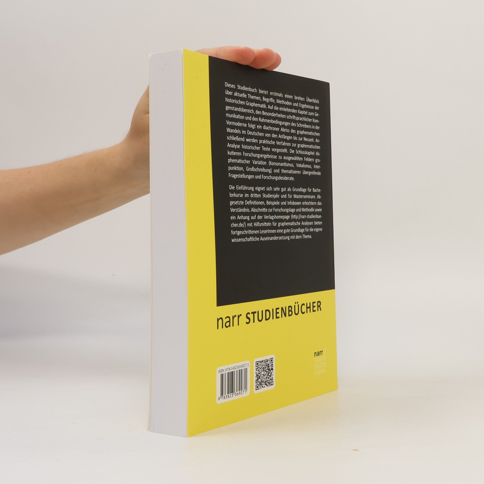 Michael Elmentaler narr Studienbücher: Historische Graphematik des Deutschen