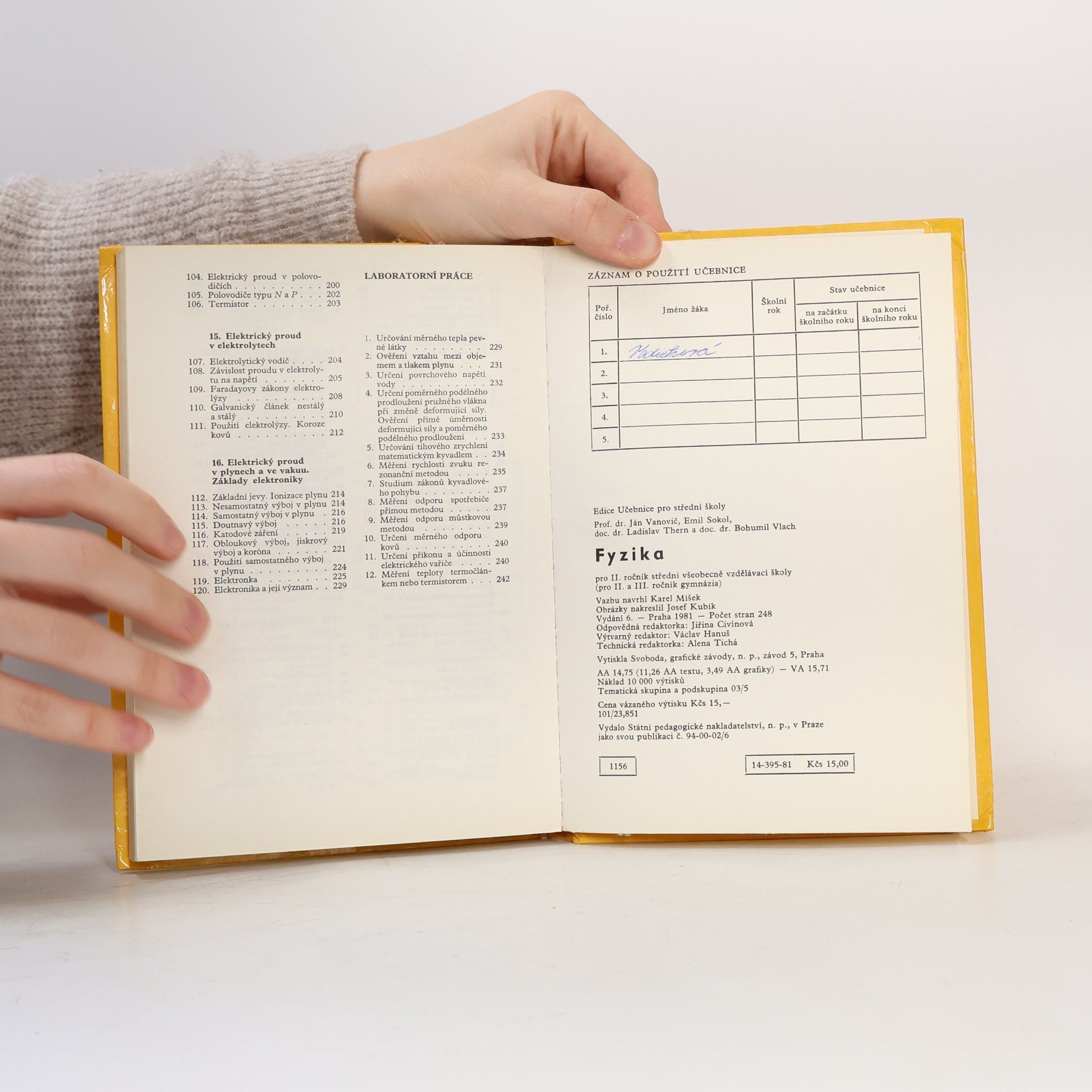 Autorenkollektiv Fyzika pro II. ročník všeobecně vzdělávací školy