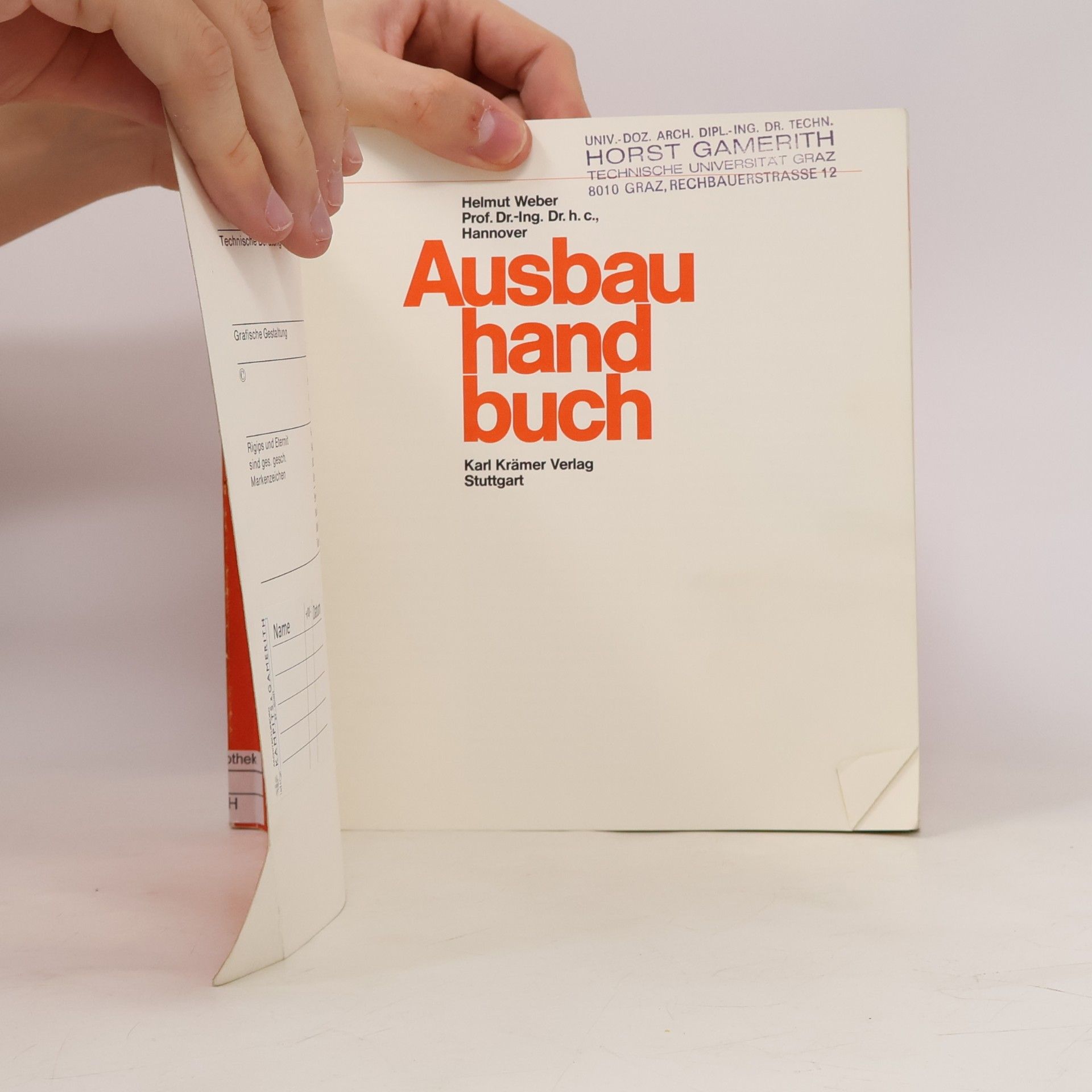 Helmut Weber Ausbauhandbuch